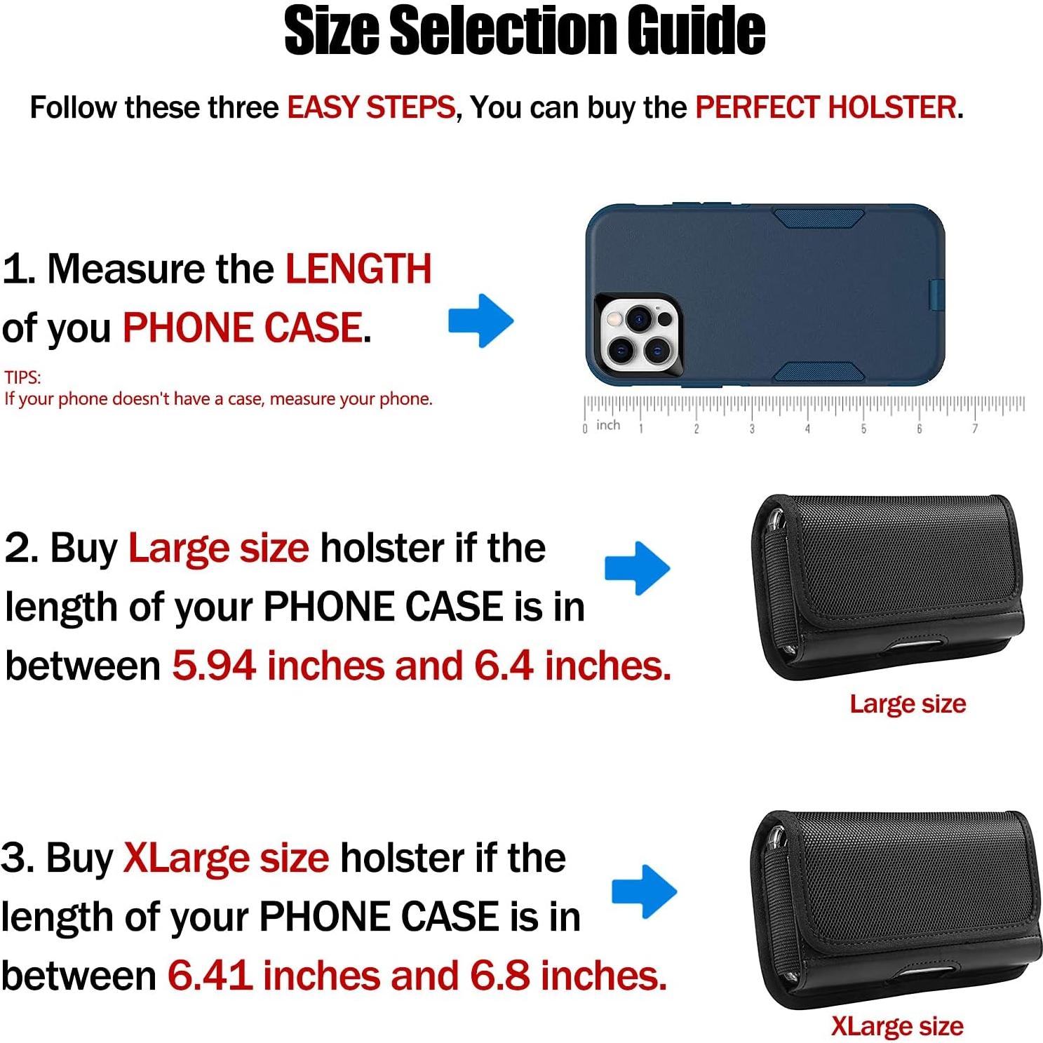 Funda de nylon con clip Seqoiyia para Galaxy S24 Ultra y más