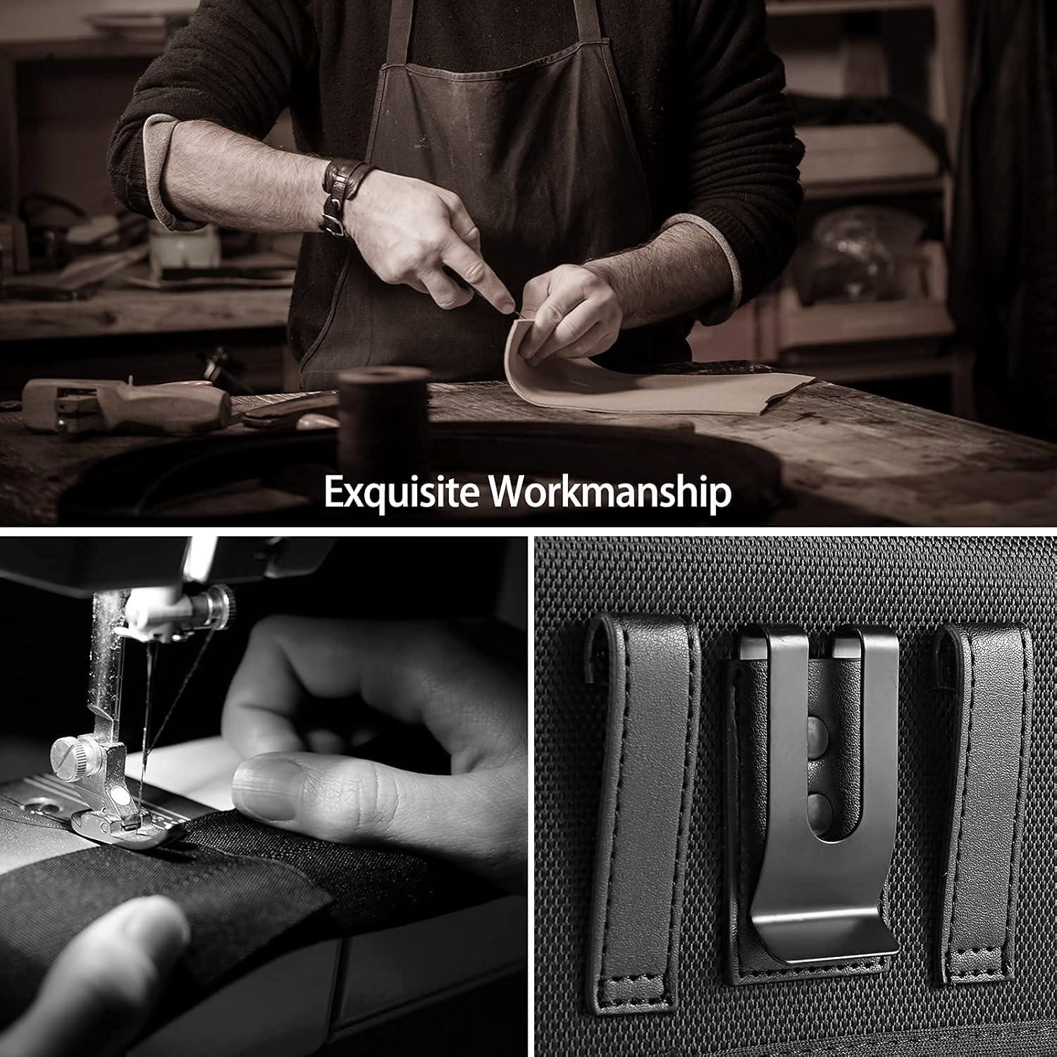 Funda de nylon con clip Seqoiyia para Galaxy S24 Ultra y más