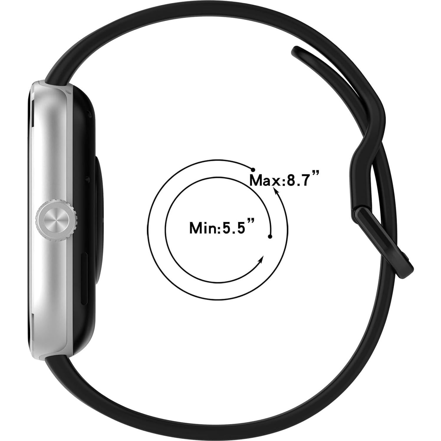 Pulsera Ajustable Disscool Silicona Negra para Redmi Watch 5/4