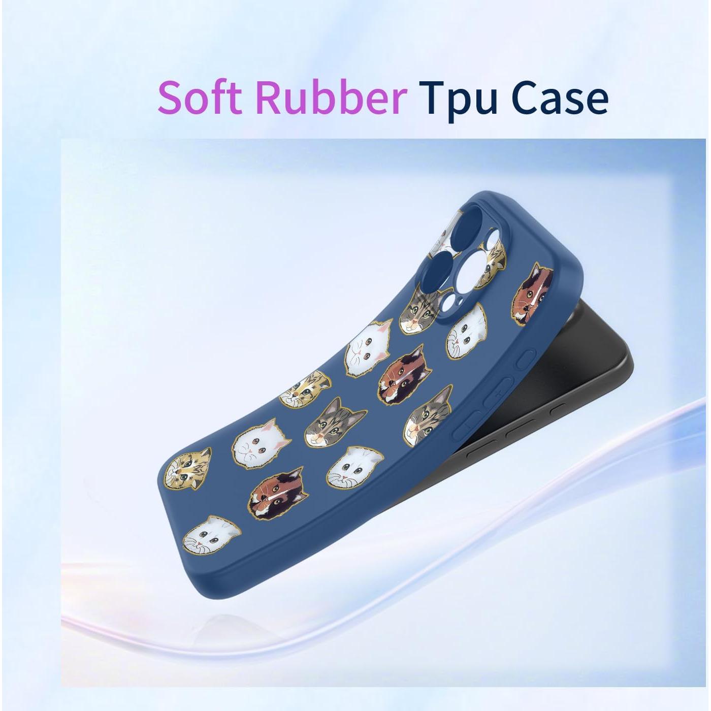 Funda TPU Gato Azul para Xiaomi Redmi Note 9S/Pro/Max