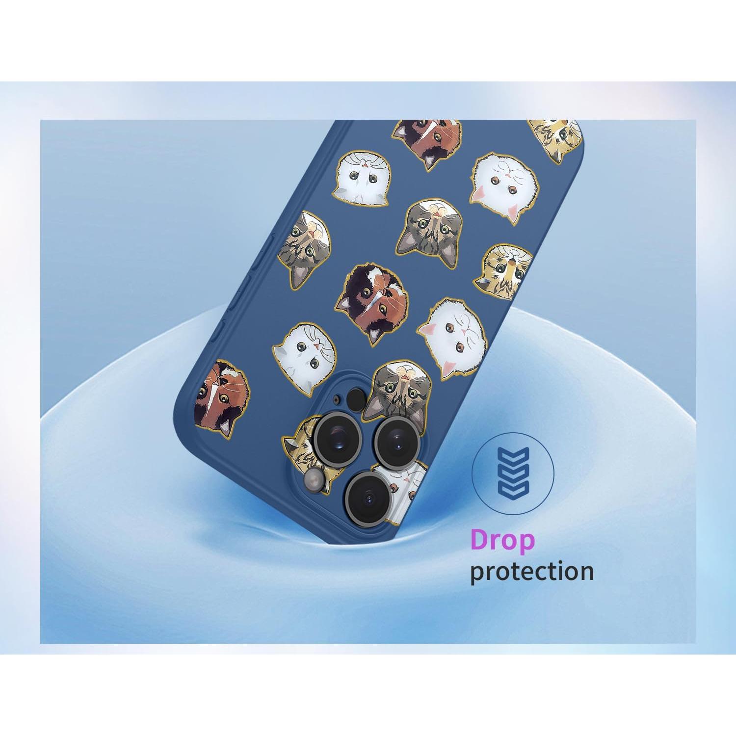 Funda TPU Gato Azul para Xiaomi Redmi Note 9S/Pro/Max