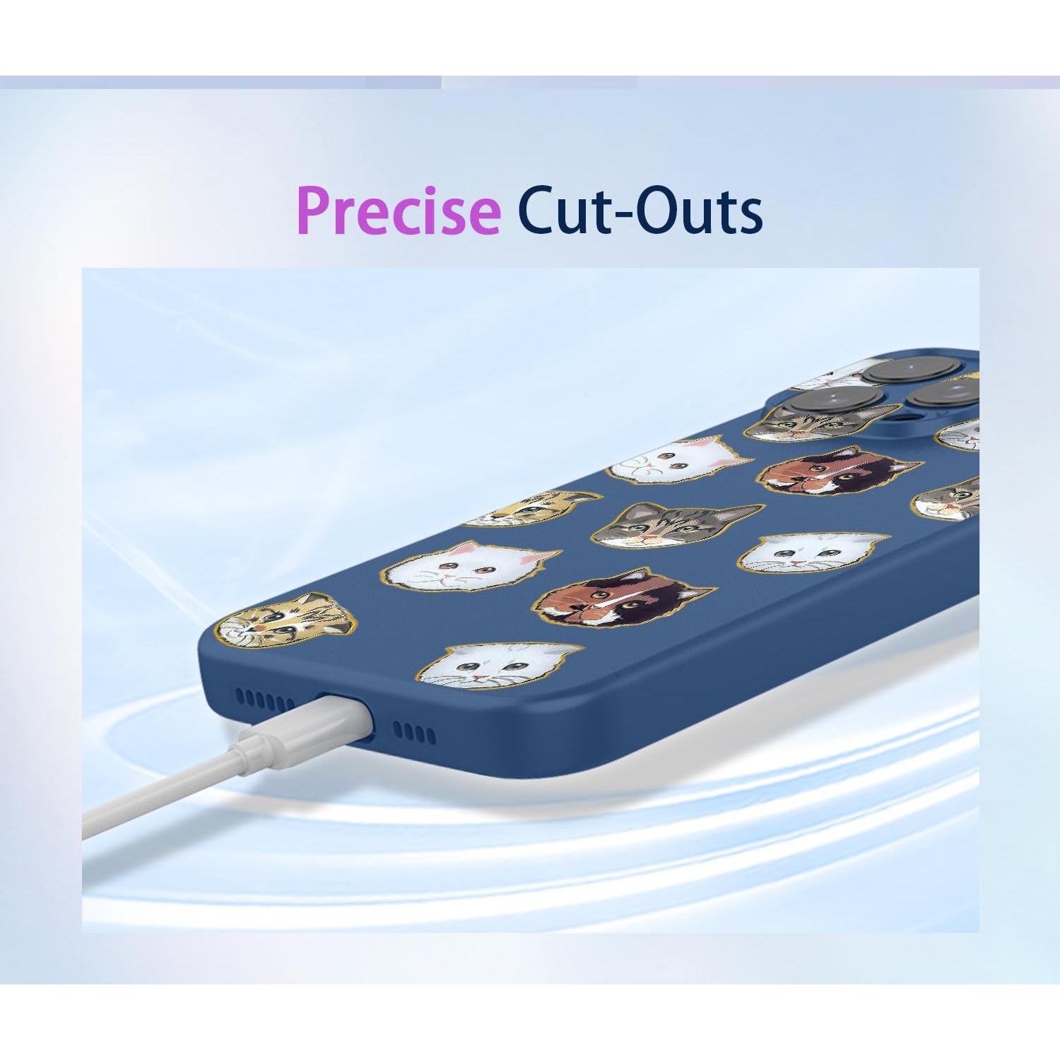 Funda TPU Gato Azul para Xiaomi Redmi Note 9S/Pro/Max