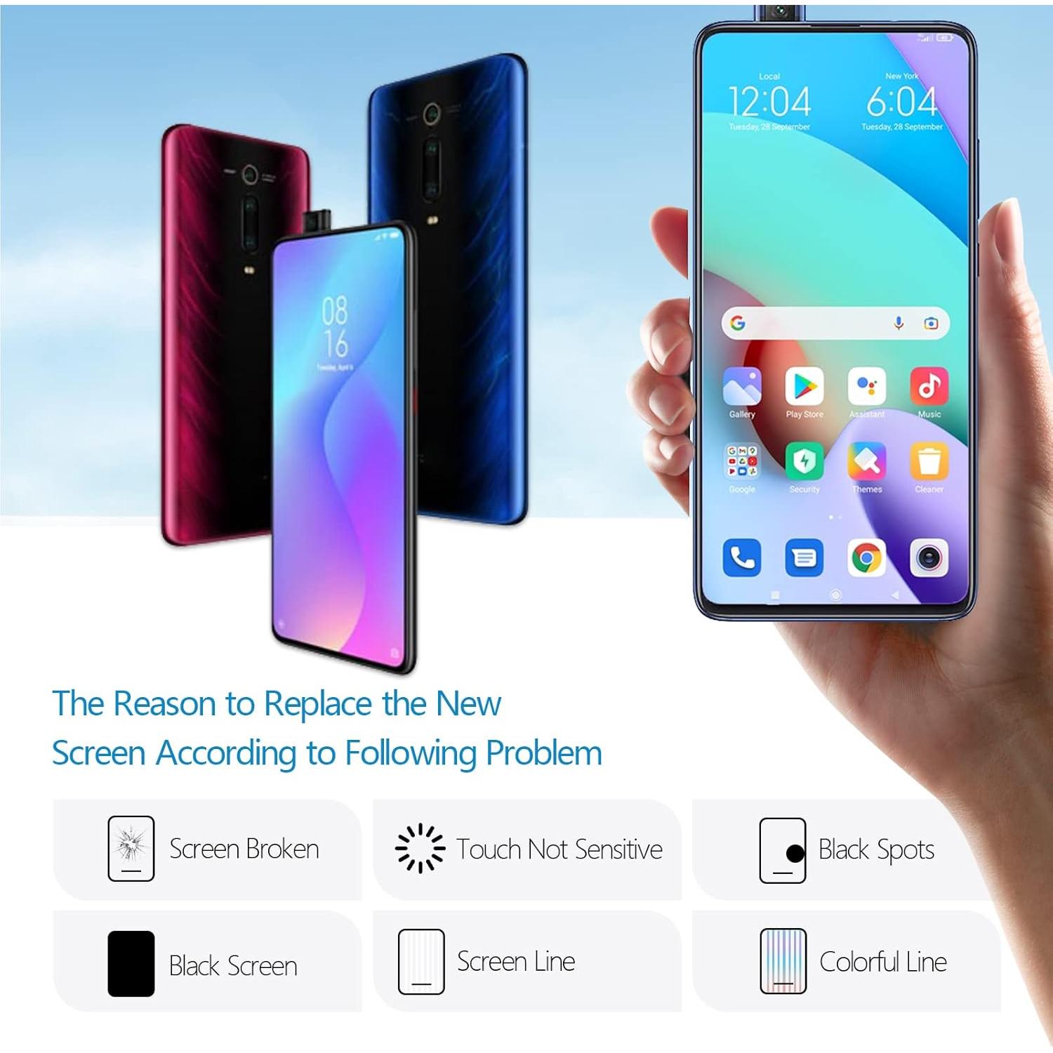 Pantalla AMOLED Reemplazo Xiaomi Mi 9T Pro K20 Negro