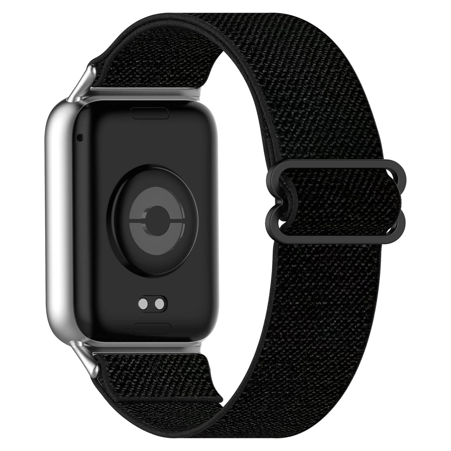 Correa de Nylon AWADUO para Redmi Watch 5/4 y Xiaomi Band 9/8 Pro - Negro