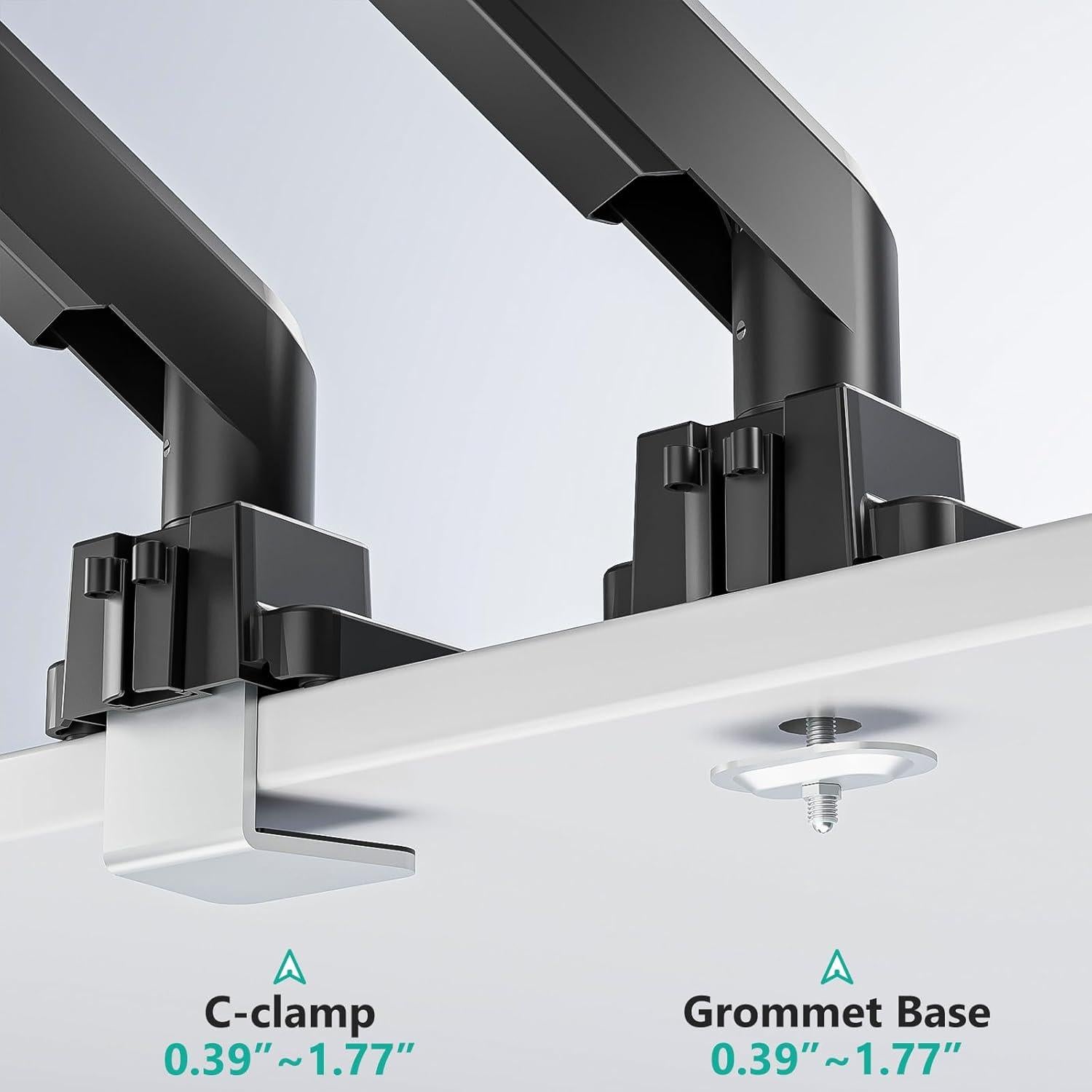 Soporte de Escritorio WALI Gas para Monitor 35" Negro