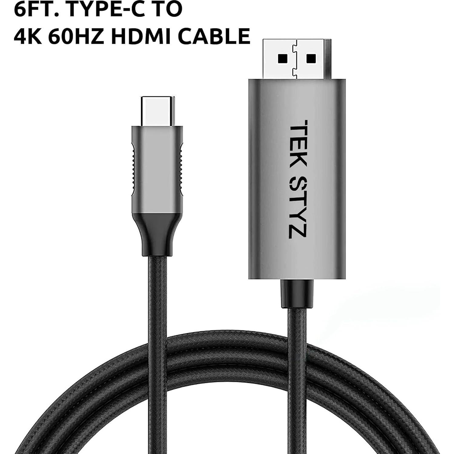 Adaptador HDMI 4K 60Hz Tek Styz USB-C para Xiaomi Redmi Note 9 Pro