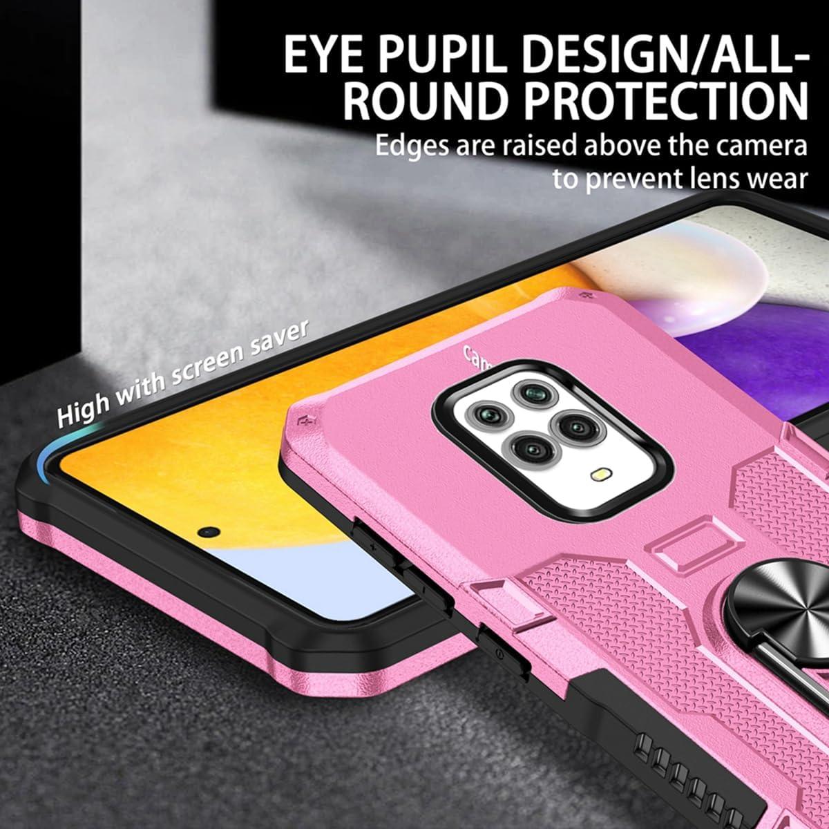 Funda Rosa para Xiaomi Redmi Note 9 Pro con Protector