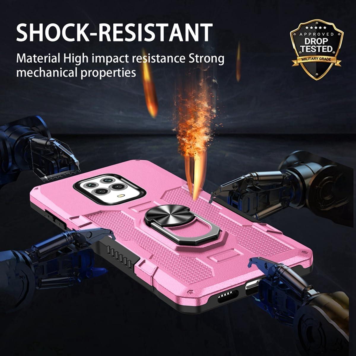 Funda Rosa para Xiaomi Redmi Note 9 Pro con Protector