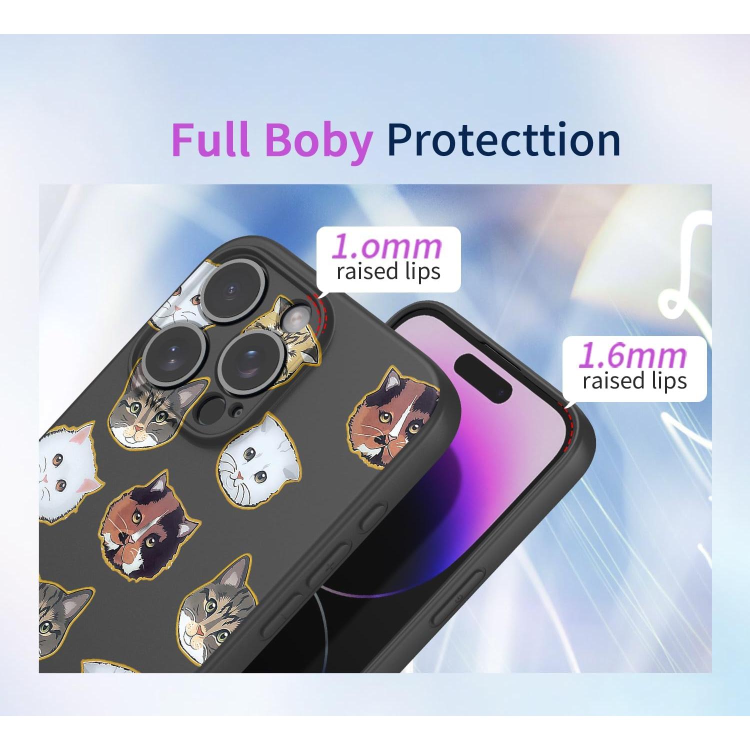 Funda TPU Gato Negro para Xiaomi Redmi Note 9S/Pro Max