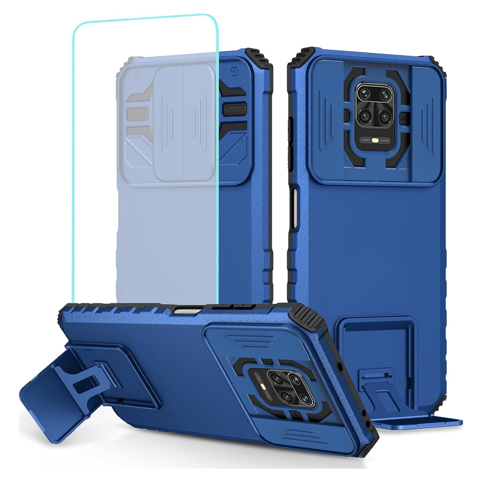 Funda Protectora Tothedu para Xiaomi Redmi Note 9 Pro Azul