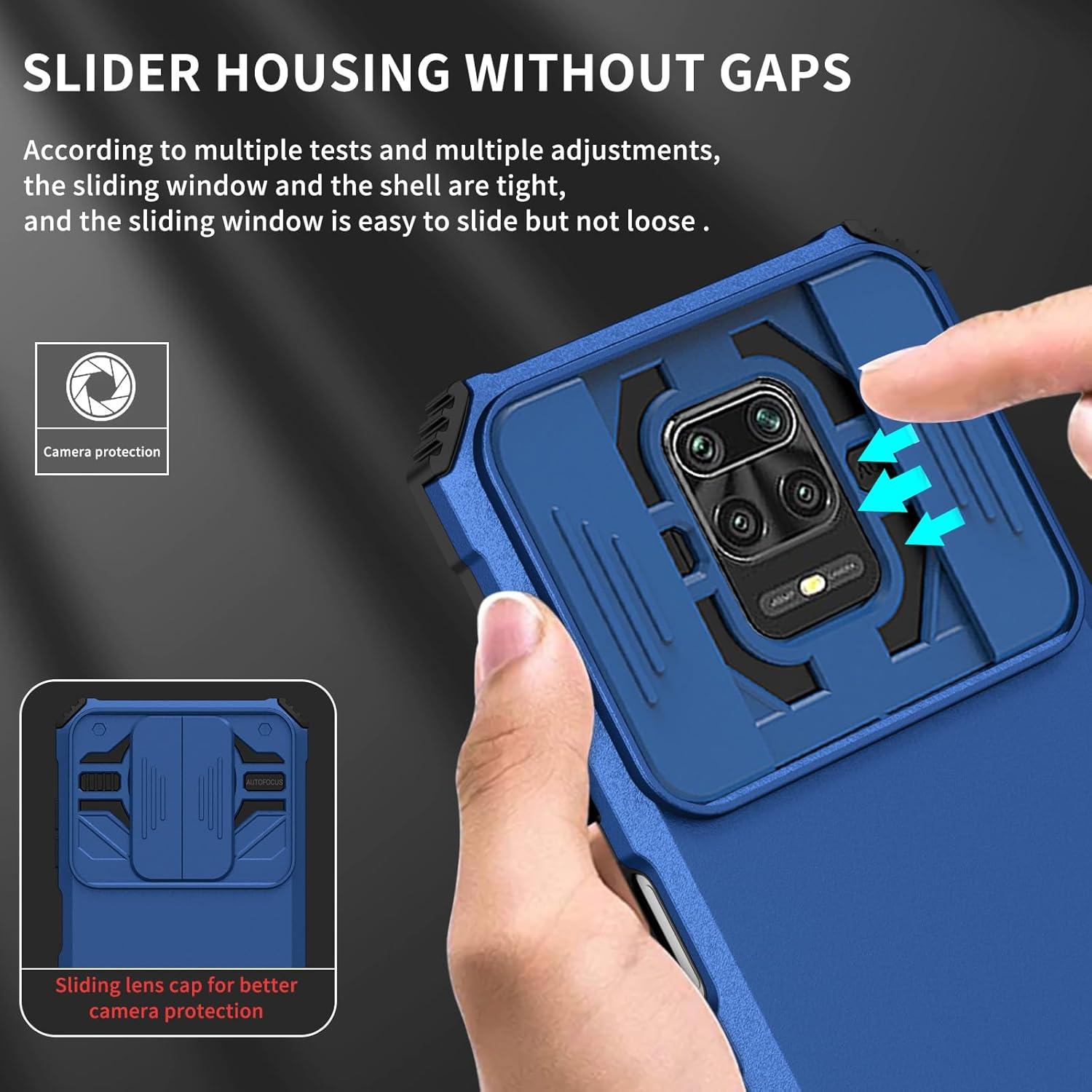 Funda Protectora Tothedu para Xiaomi Redmi Note 9 Pro Azul