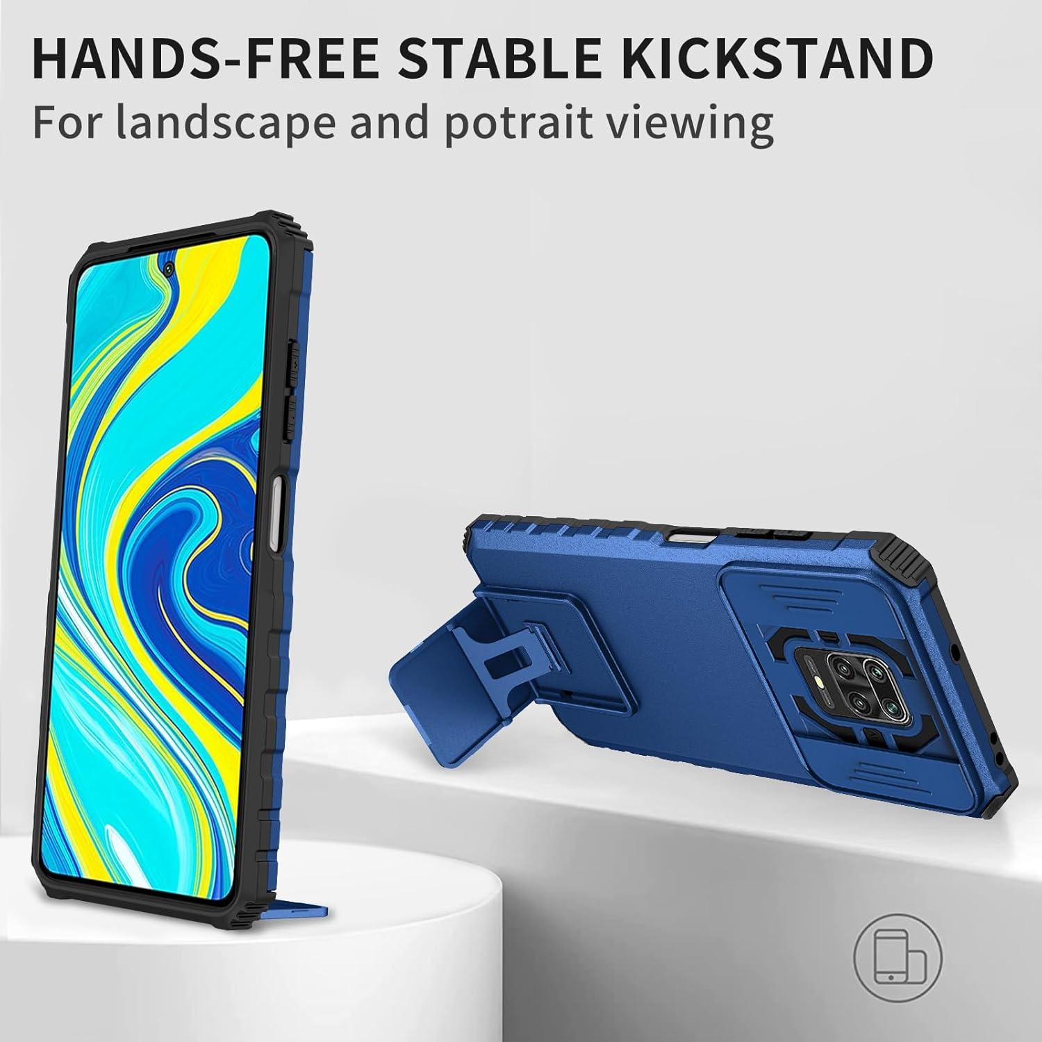 Funda Protectora Tothedu para Xiaomi Redmi Note 9 Pro Azul