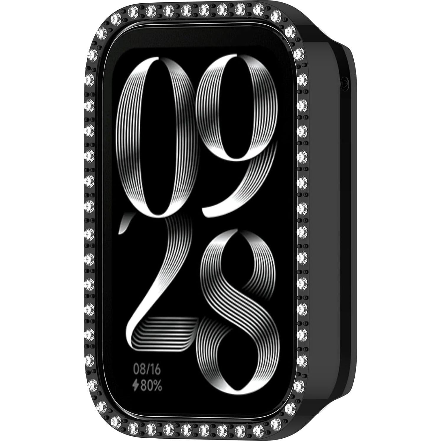 Funda Protectora MOTONG para Xiaomi Smart Band 9 Pro/8 Pro - PC Negro