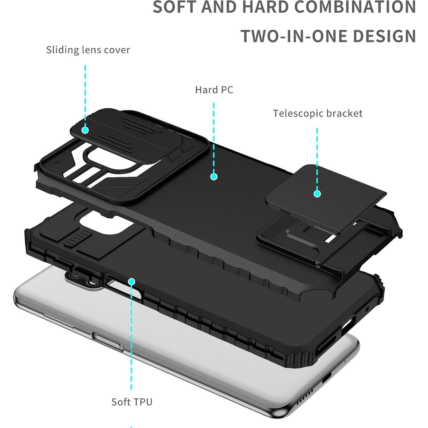 Funda para Xiaomi Redmi Note 9 Pro/S/Pro Max con soporte
