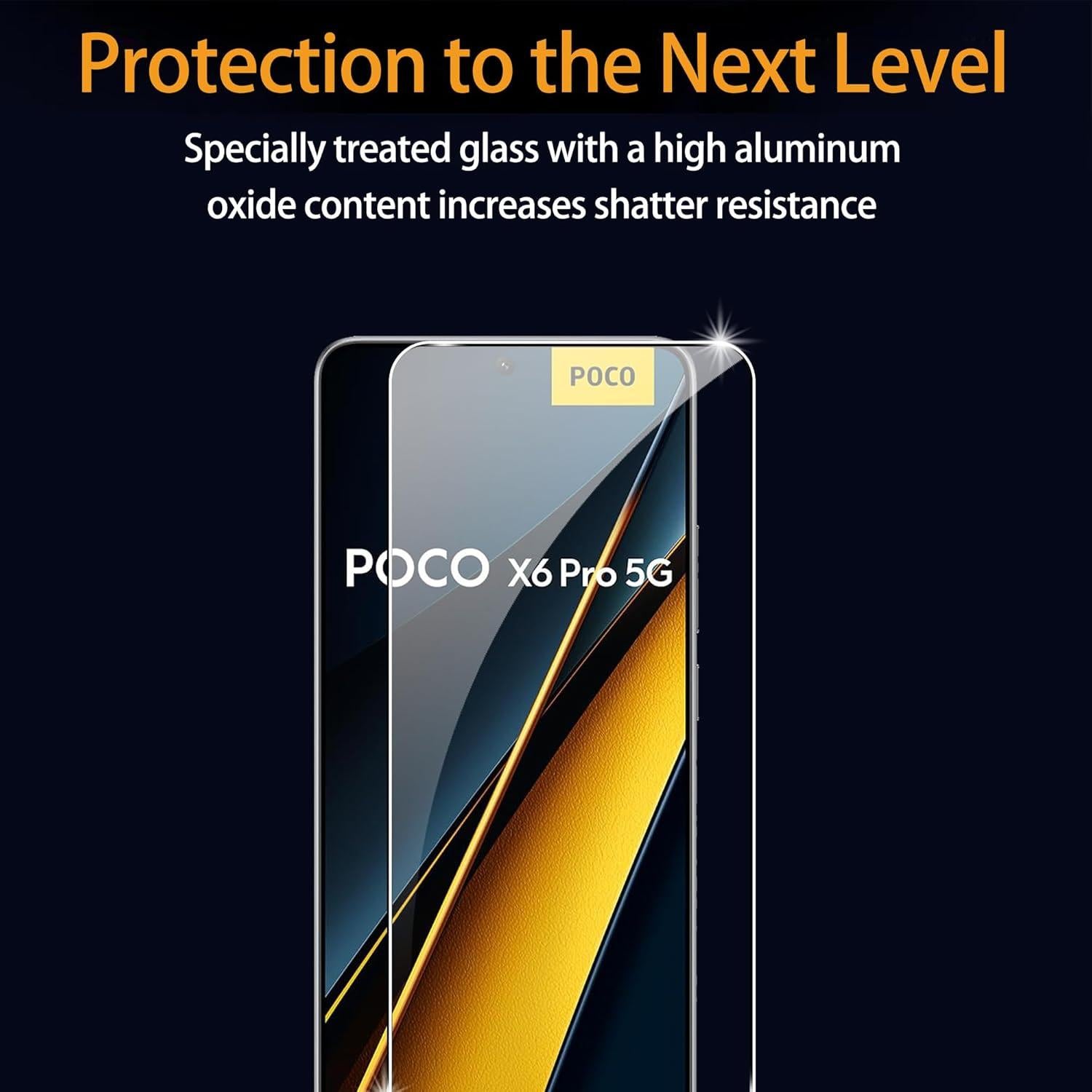 Protector de Pantalla Suttkue para Xiaomi Poco X6 Pro 5G 9H