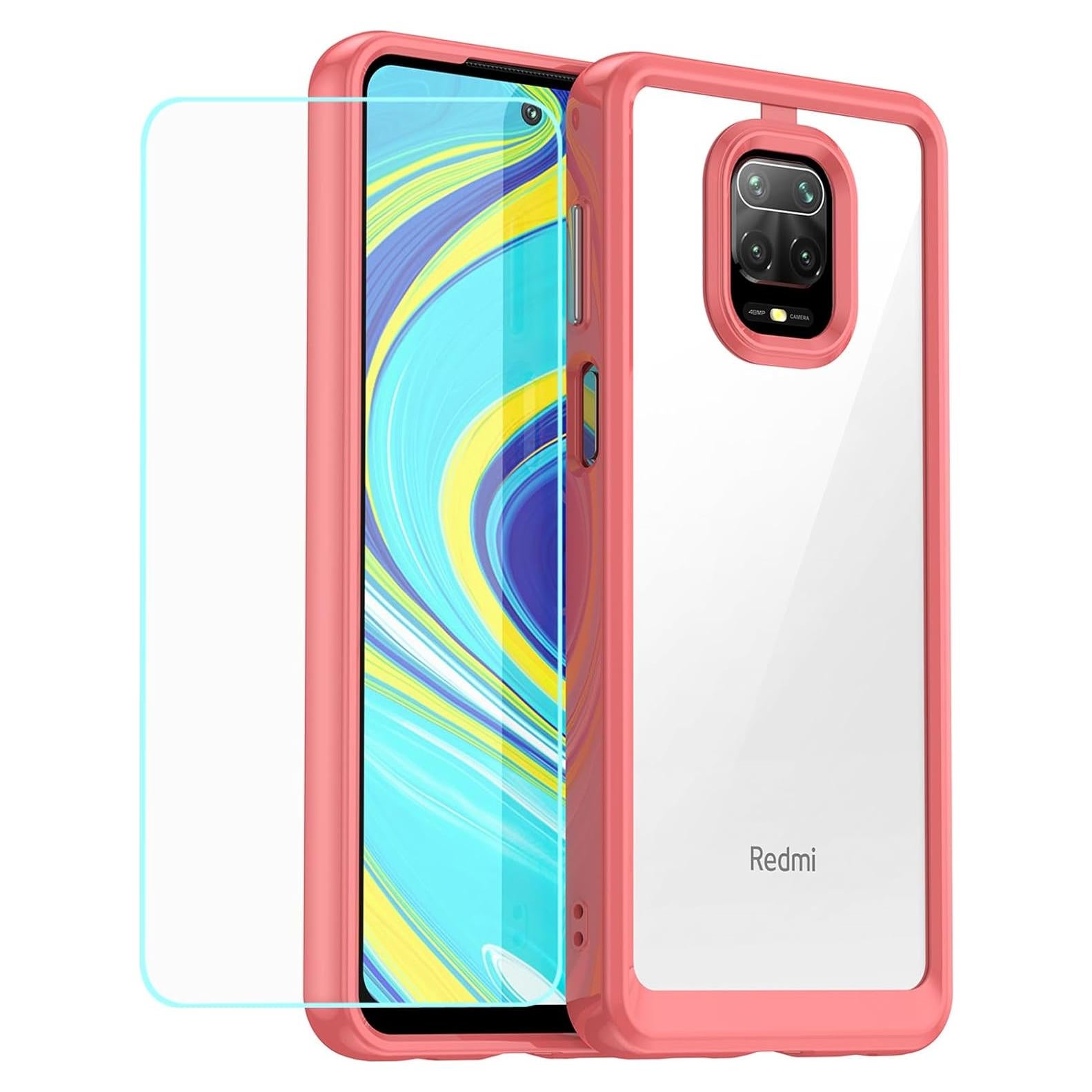 Funda Protectora Xiaomi Redmi Note 9S con Cristal Templado