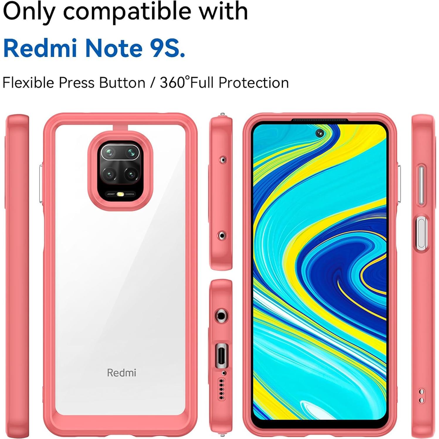 Funda Protectora Xiaomi Redmi Note 9S con Cristal Templado