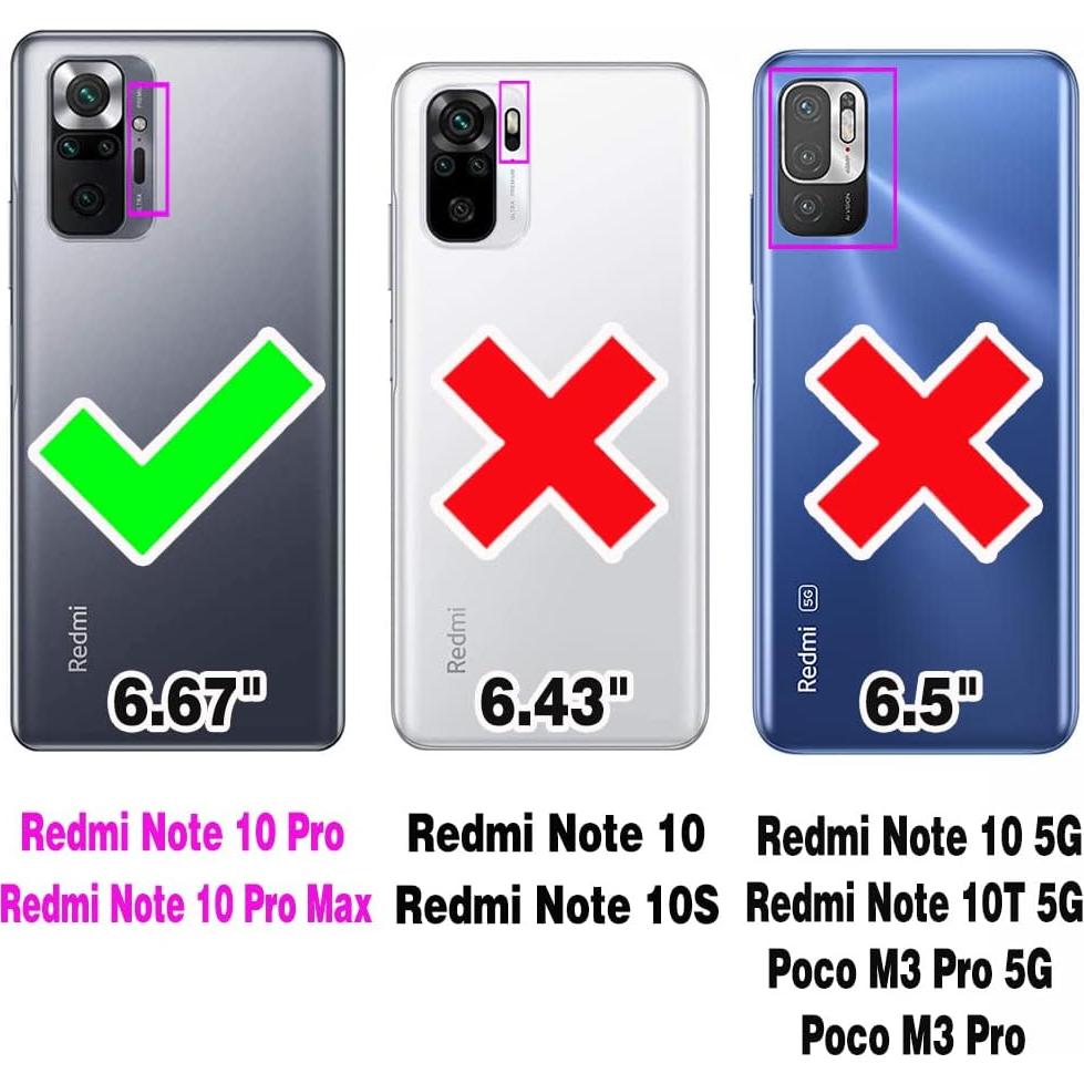 Funda billetera Furiet para Xiaomi Redmi Note 10 Pro Oro Rosa