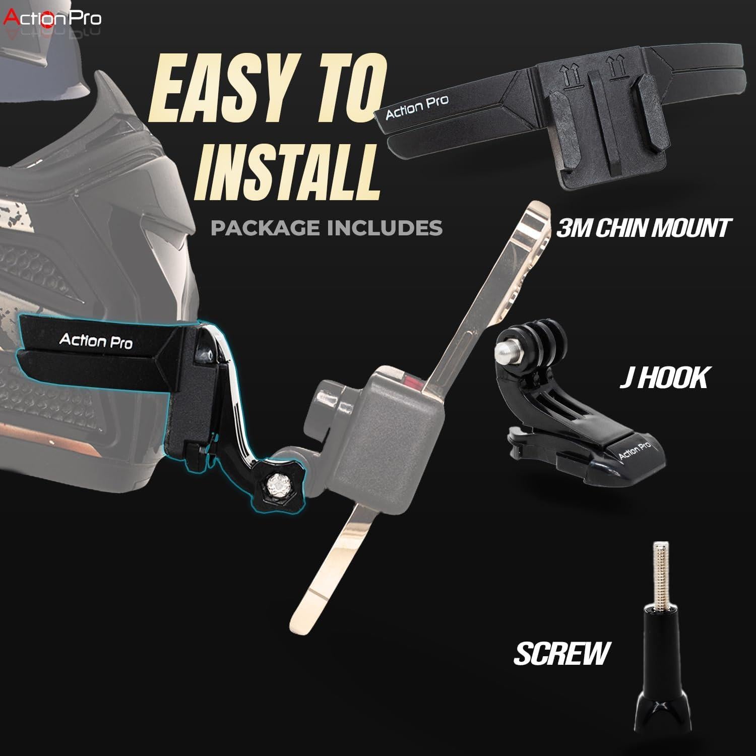 Soporte de Barbilla 3M Flexible para Cámaras de Acción