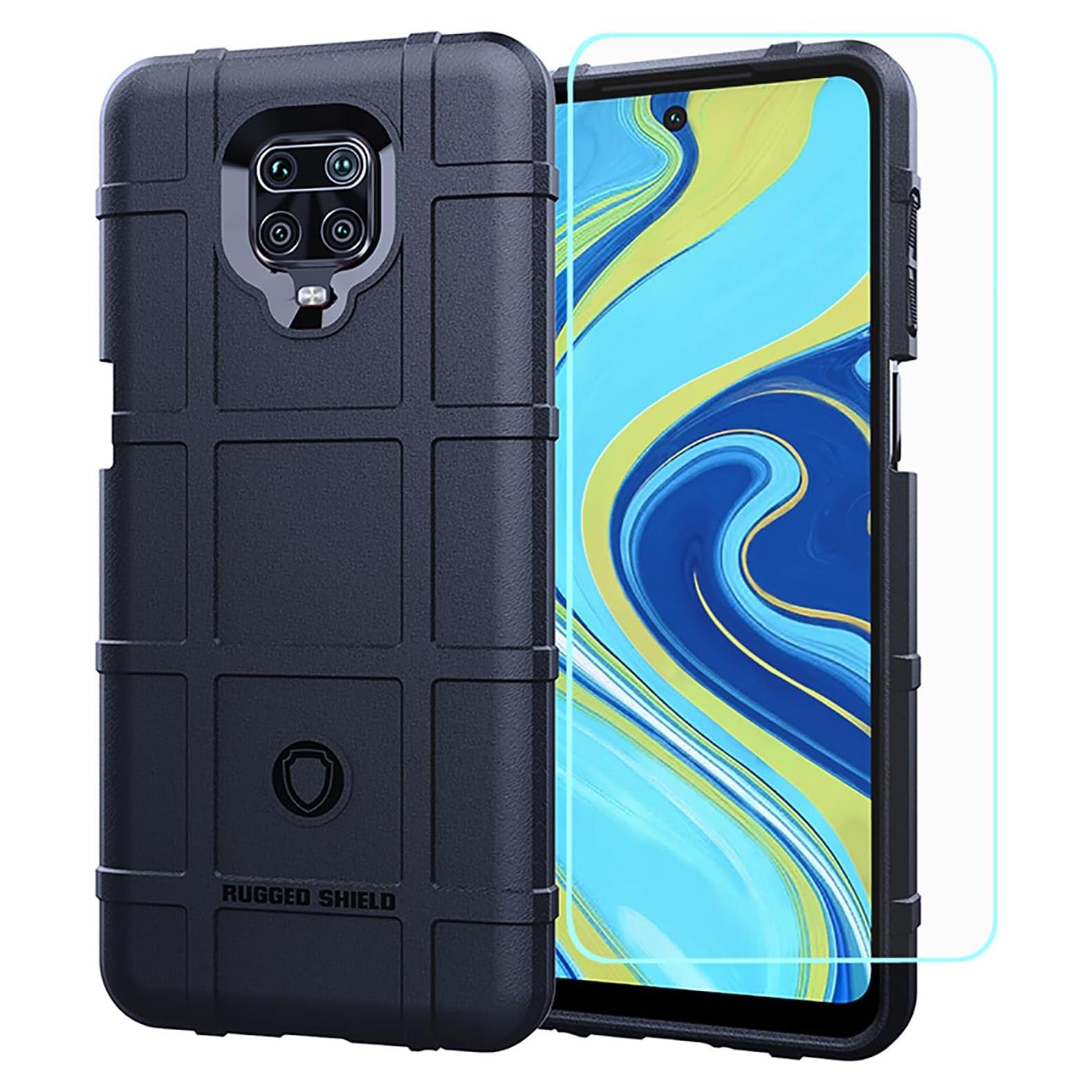 Funda TPU Azul para Xiaomi Redmi Note 9S con Vidrio Templado