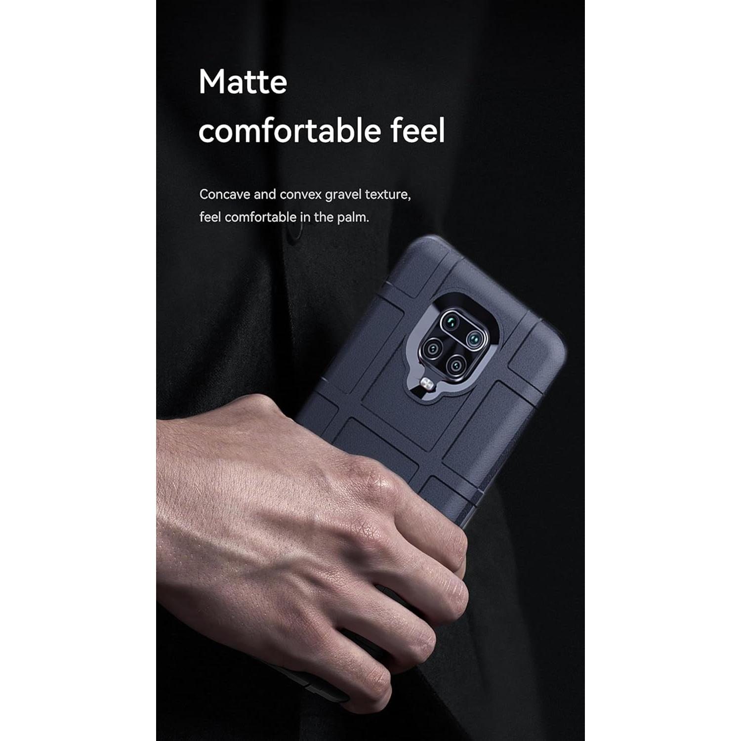 Funda TPU Azul para Xiaomi Redmi Note 9S con Vidrio Templado