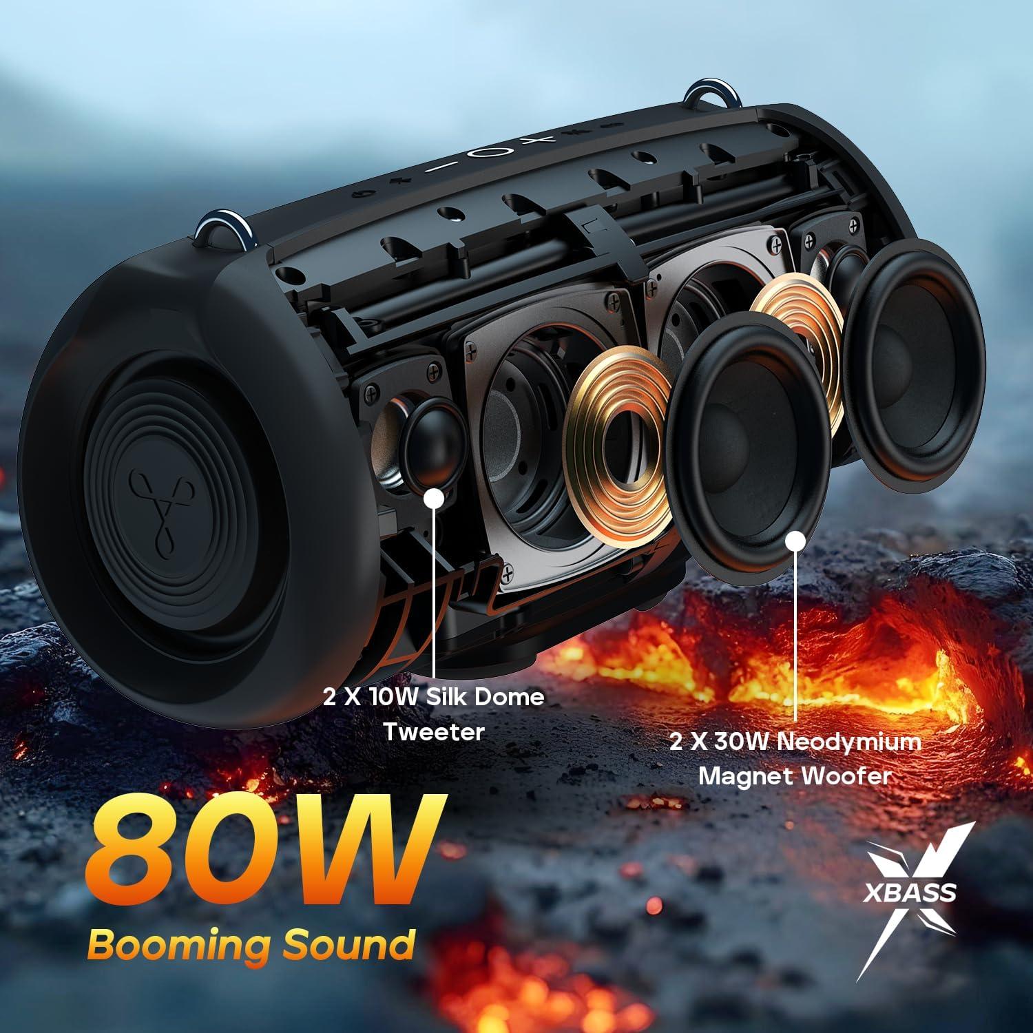 Altavoz Bluetooth Tribit StormBox Lava 80W IP67 24H