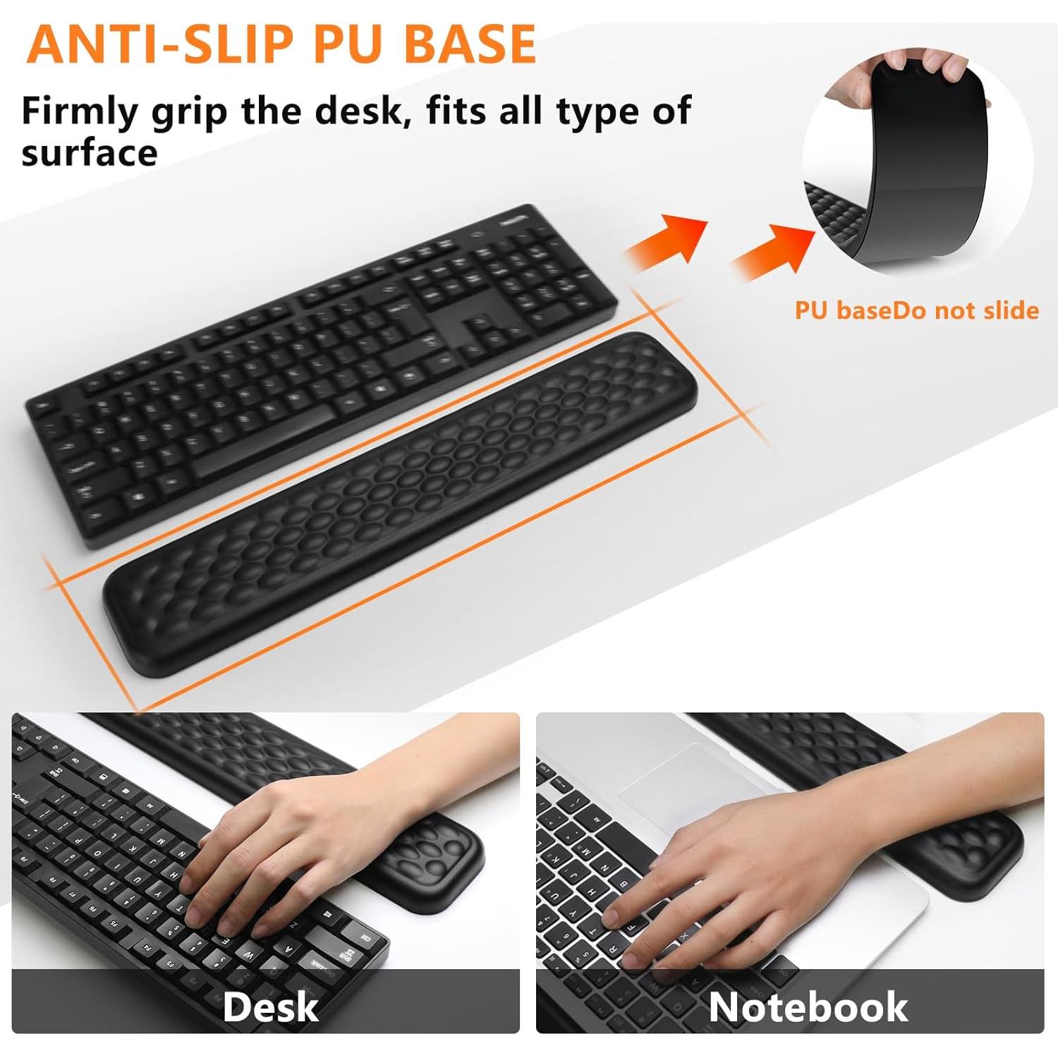 Reposamuñecas Ergonómico KEPUTAIER para Teclado y Ratón