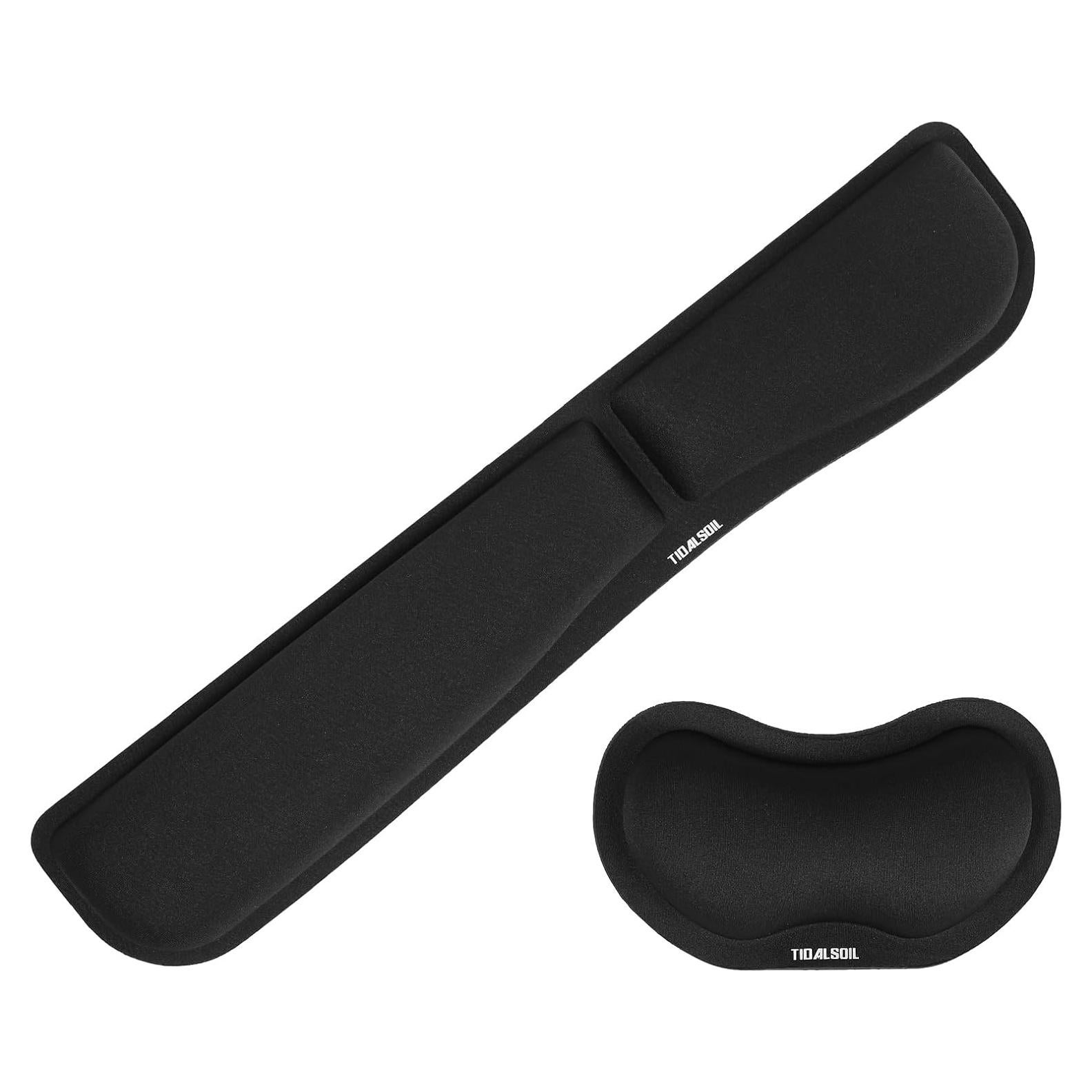 Reposamuñecas ergonómicos TIDALSOIL 2 piezas negro