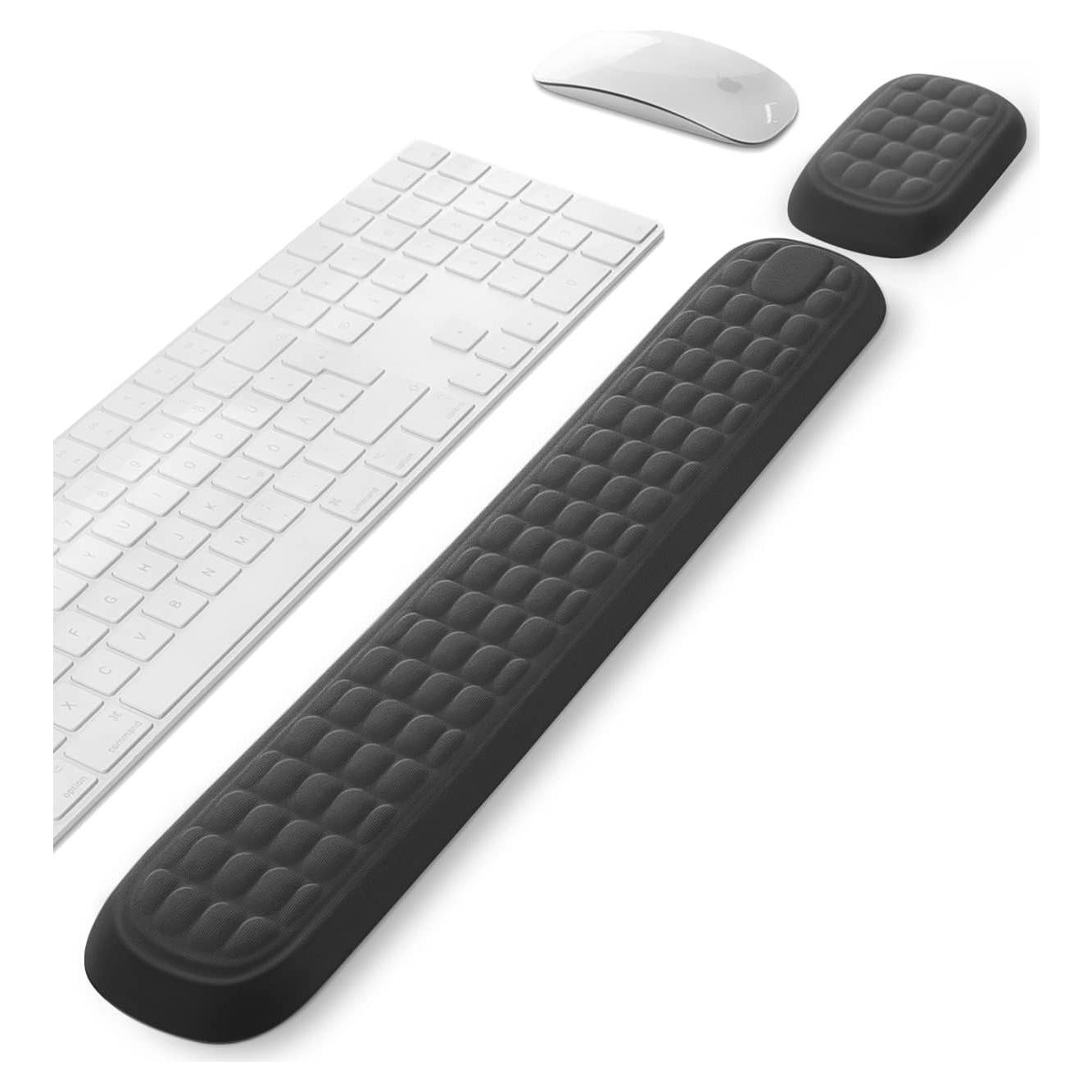 Reposamuñecas Ergonómico VAYDEER para Teclado y Ratón - Negro