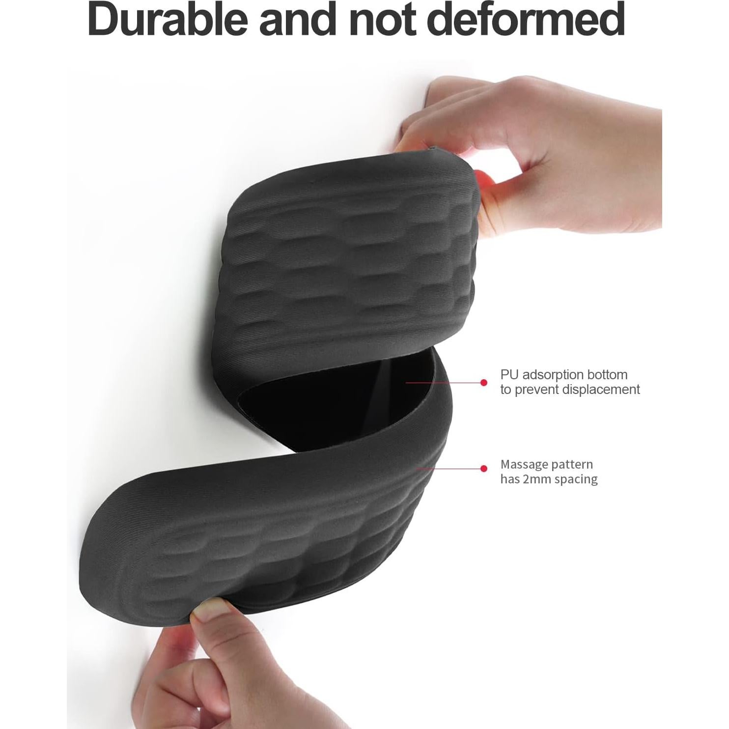 Reposamuñecas Ergonómico VAYDEER para Teclado y Ratón - Negro