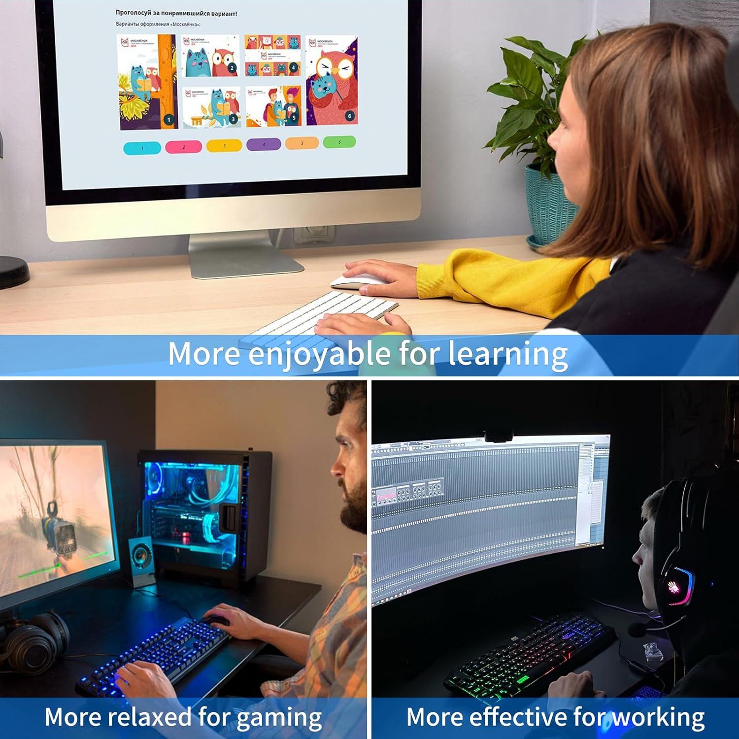 Soporte Ergonómico para Teclado Laokiiy Planetas Azules
