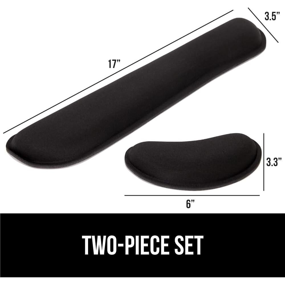 Reposamuñecas Ergonómico Gorilla Grip Espuma Viscoelástica Negro