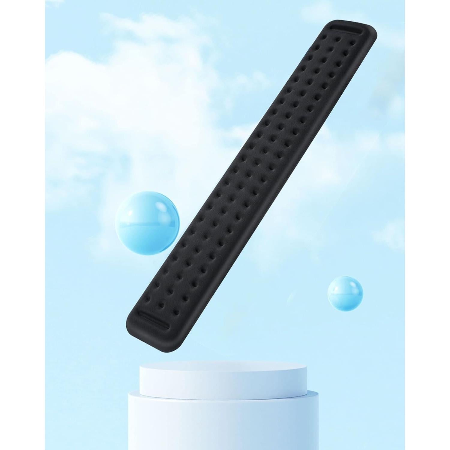 Reposamuñecas Ergonómico Lekvey de Espuma Viscoelástica Negro