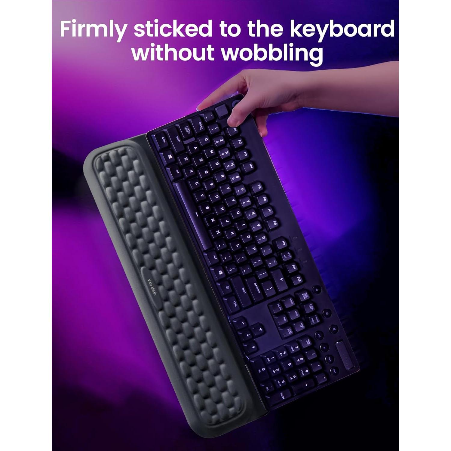 Reposamuñecas Vaydeer Ergonómico para Teclado Mecánico Negro