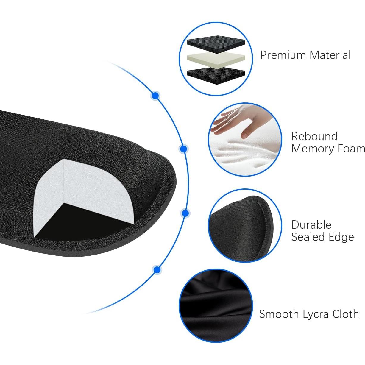 Almohadilla para Muñeca de Teclado QINGLER 2 Pack Ergonómica