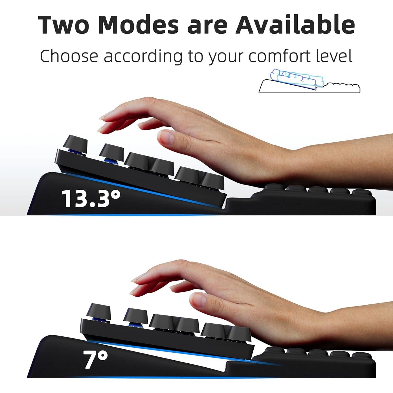 Soporte de Teclado Ergonómico Ospelelf con Reposamuñecas