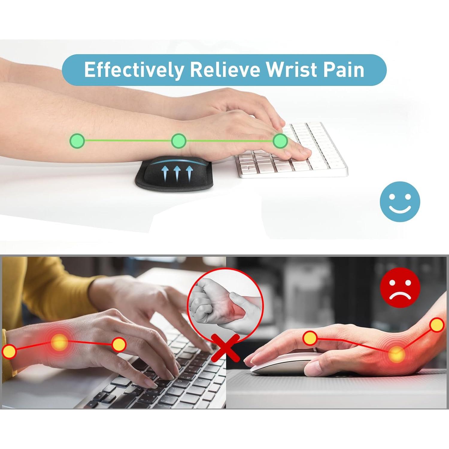 Reposamuñecas Ergonómico Yolanda Espuma Viscoelástica 43 cm