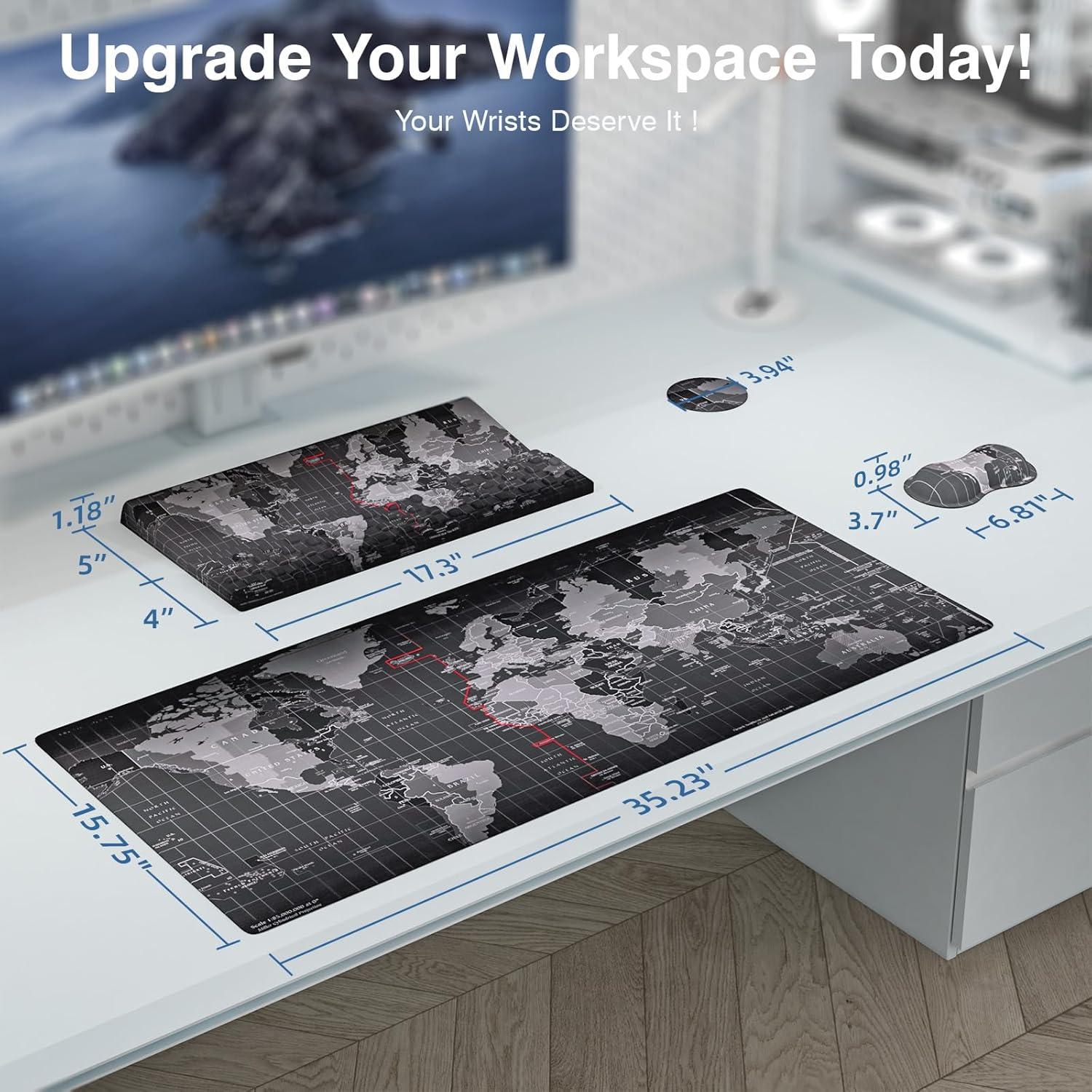 Almohadilla Ergonómica Ospelelf con Soporte para Teclado