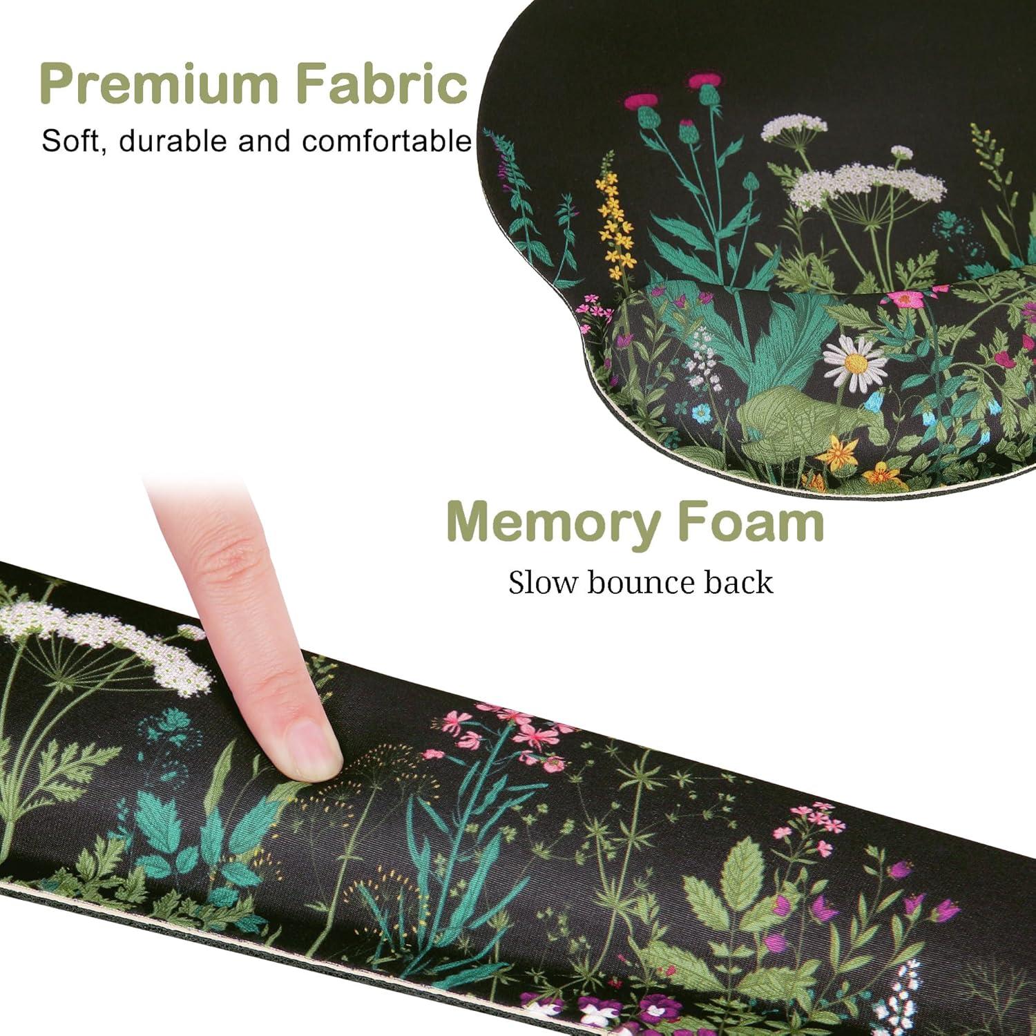 Almohadilla Ergonómica G JGOO con Reposamuñecas para Teclado y Ratón