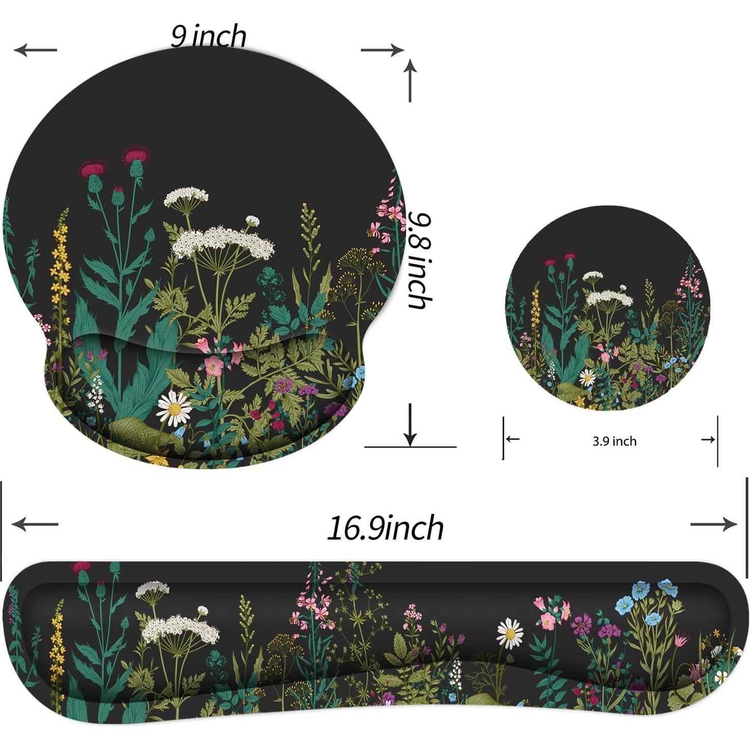 Almohadilla Ergonómica G JGOO con Reposamuñecas para Teclado y Ratón