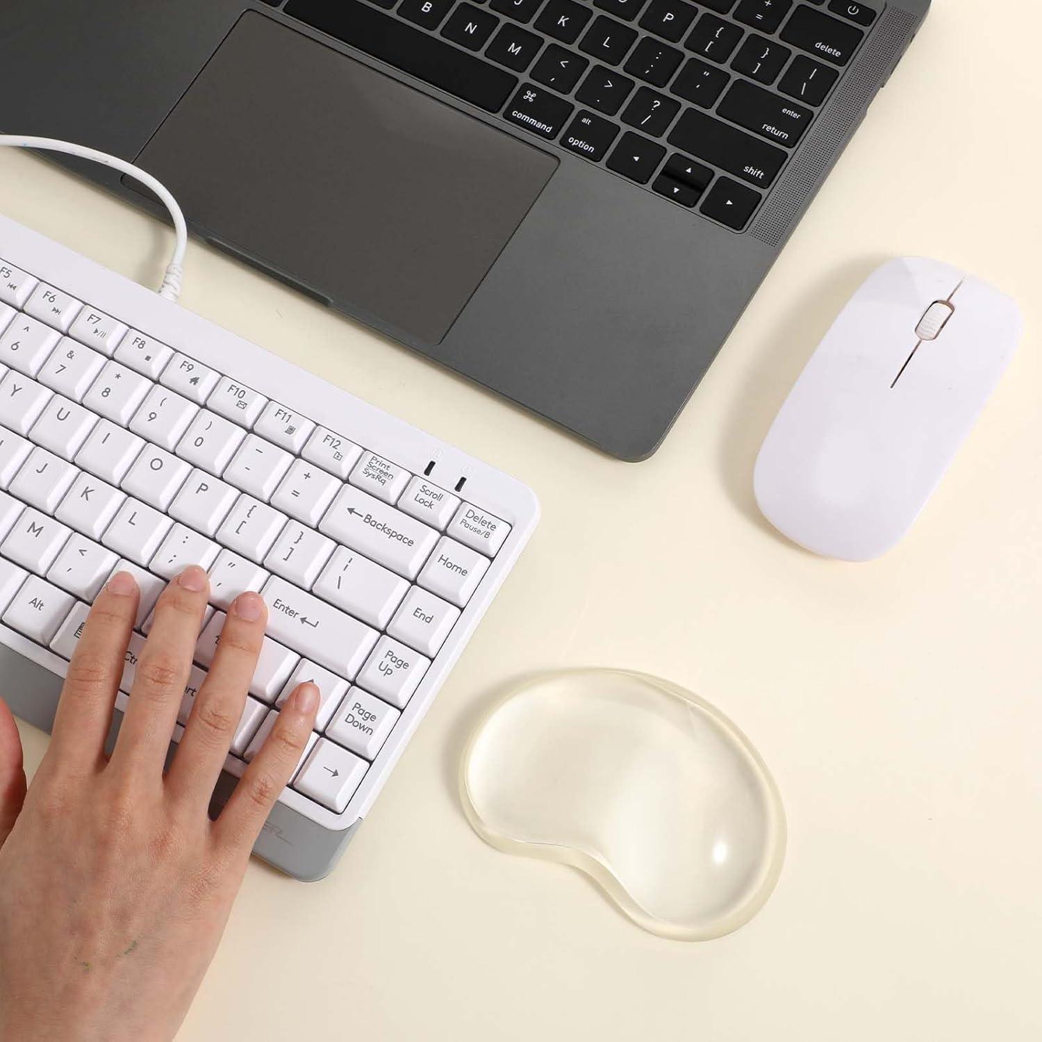 Reposamuñecas Ergonómico Aeaocvo de Silicona Transparente 11x7.5cm