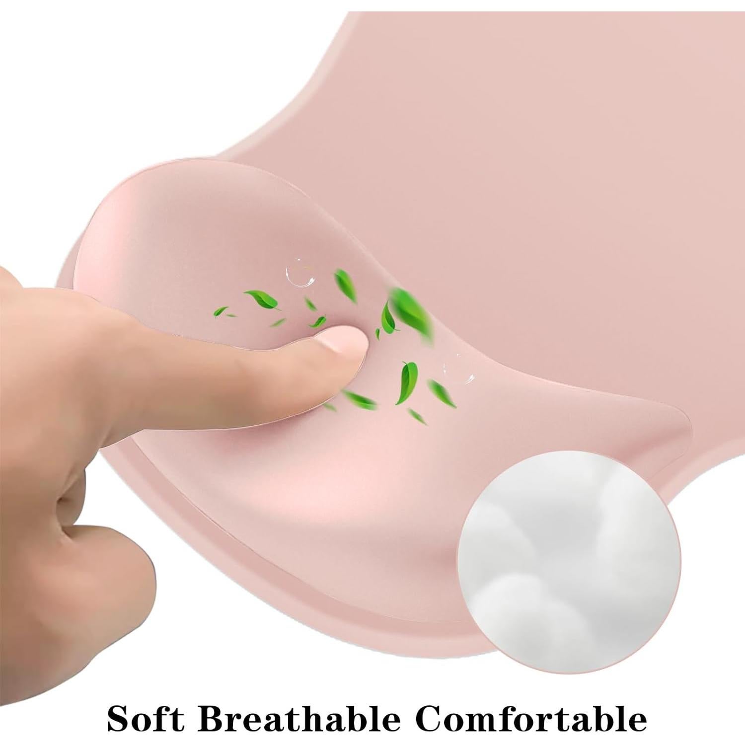 Alfombrilla de Ratón Ergonómica KEPUTAIER Rosa con Reposamuñecas