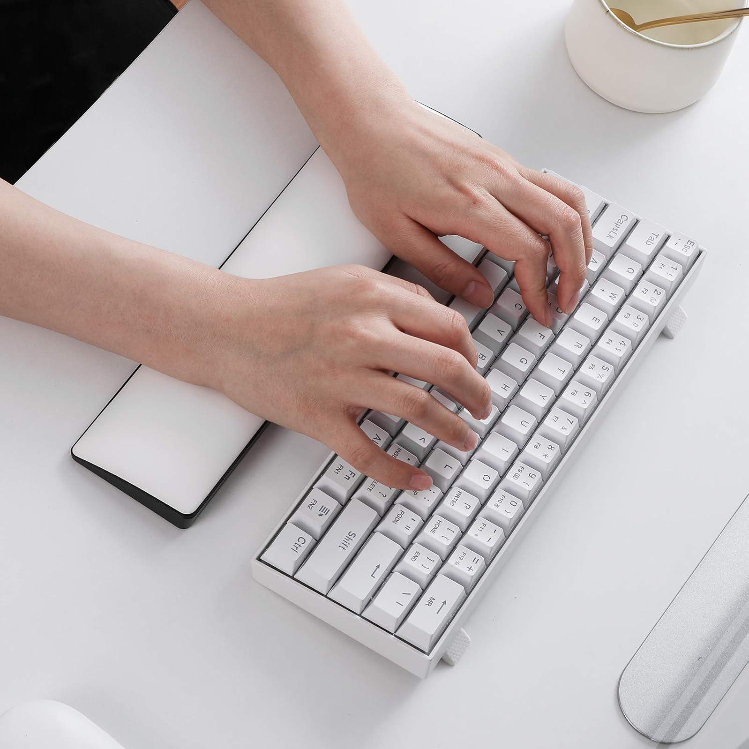 Reposa muñecas LTC 60% compacto blanco ergonómico