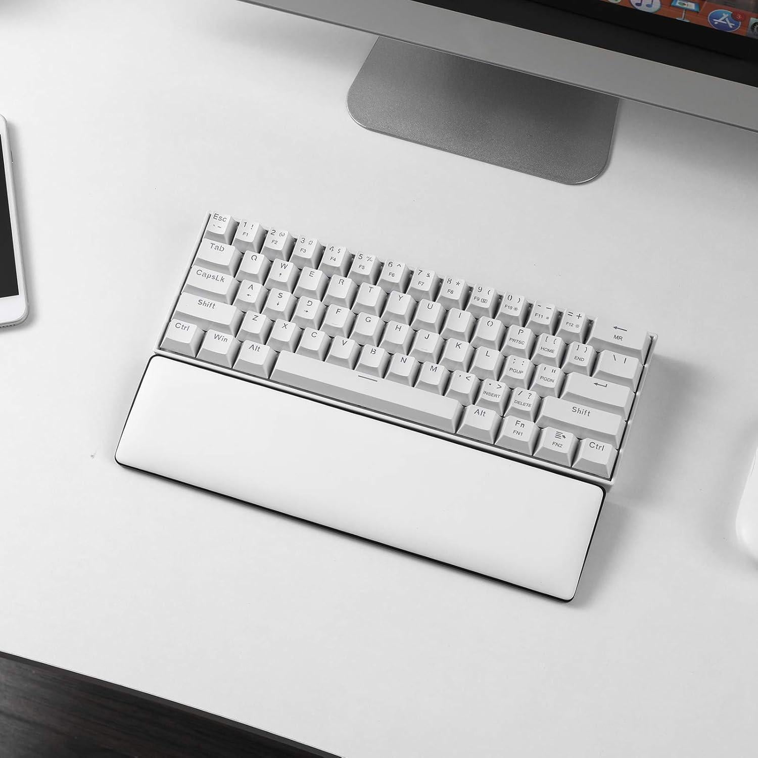 Reposa muñecas LTC 60% compacto blanco ergonómico