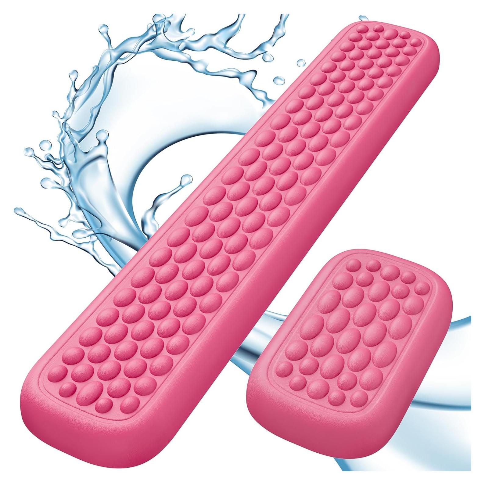 Reposamuñecas Ergonómico Lekvey PU Rosa Claro 43x8cm