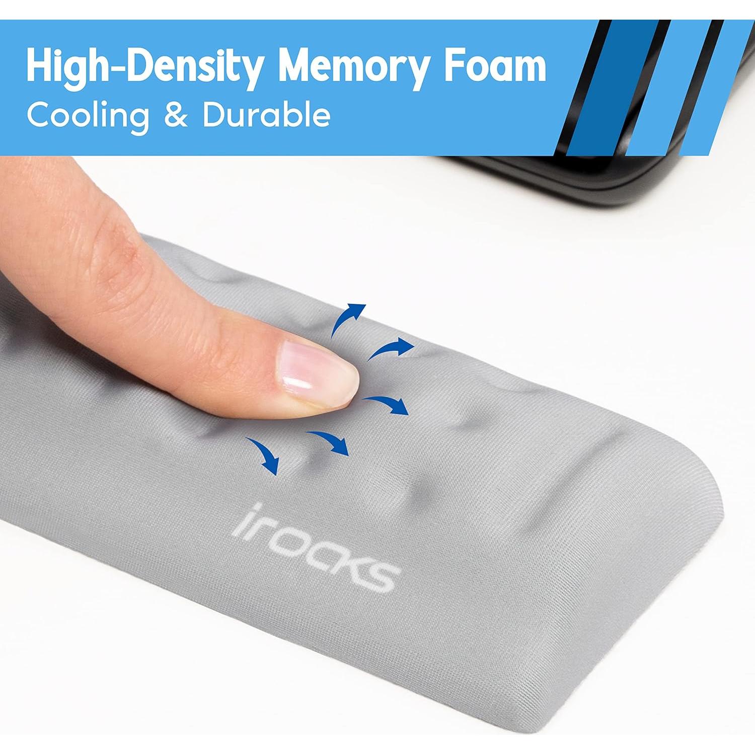 Reposamuñecas Ergonómico i-Rocks IRC41-GY Espuma Viscoelástica