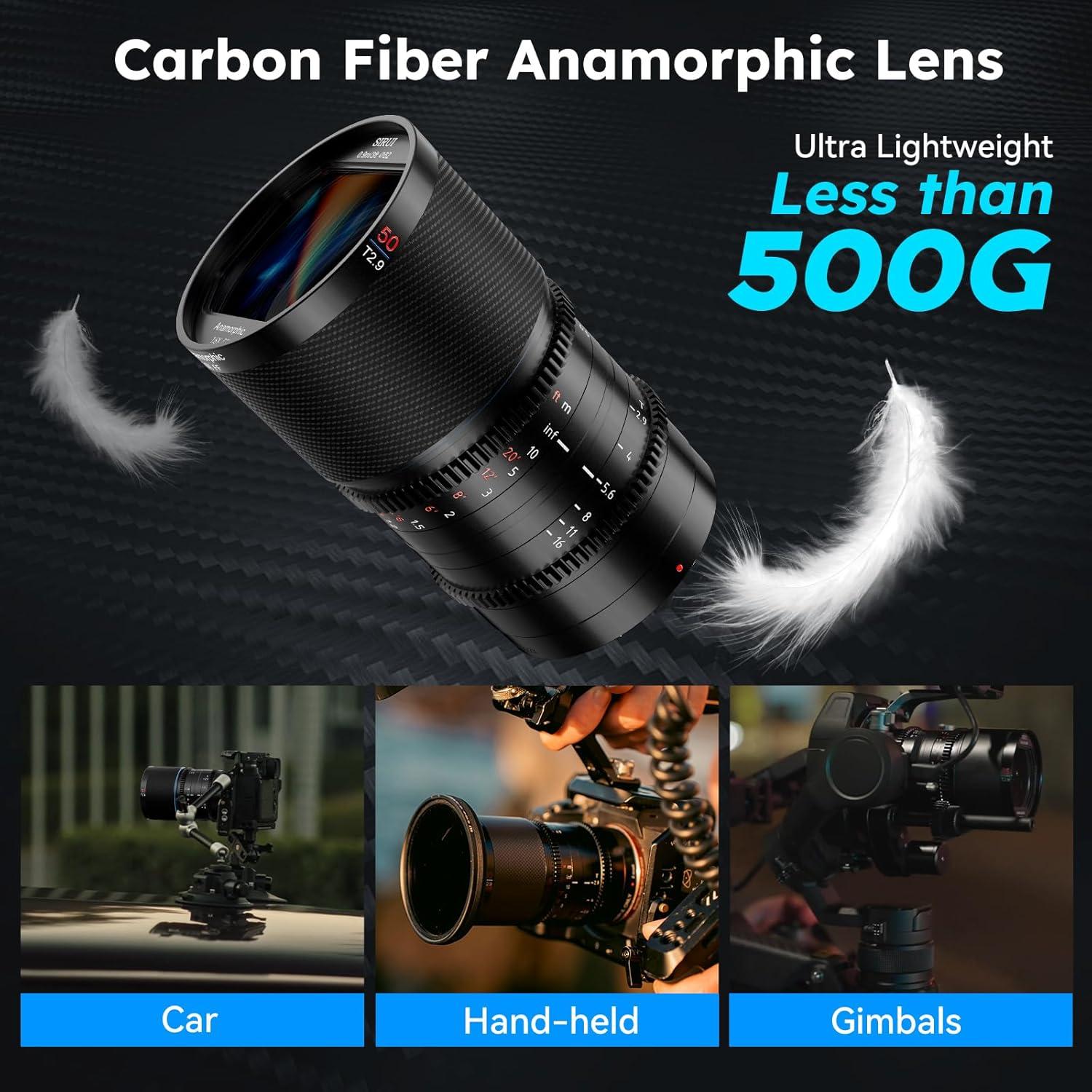 Lente Anamórfica SIRUI Saturn 50mm T2.9 Montura Z