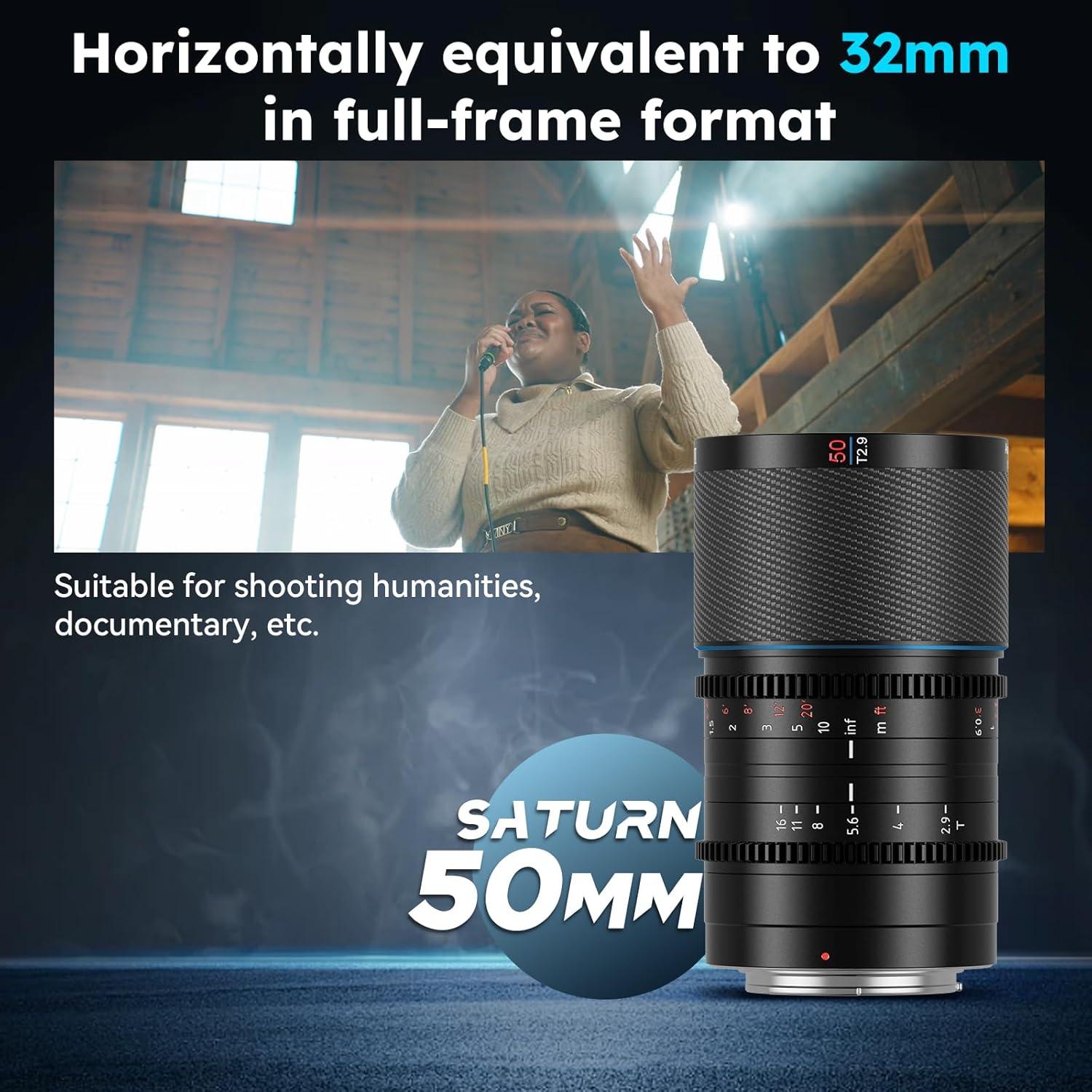 Lente Anamórfica SIRUI Saturn 50mm T2.9 Montura Z