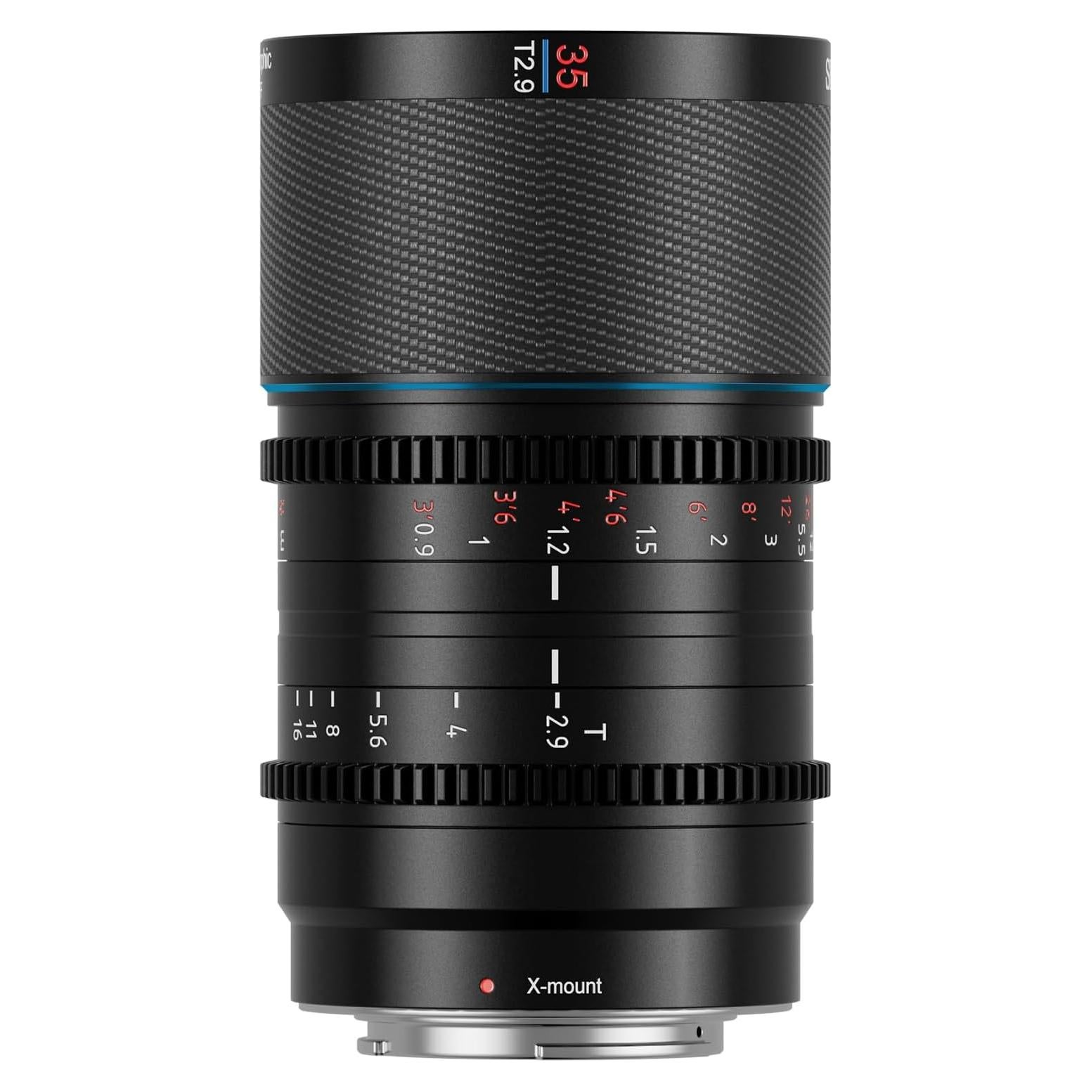 Lente Anamórfica SIRUI Saturn 35mm T2.9 Fibra Carbono