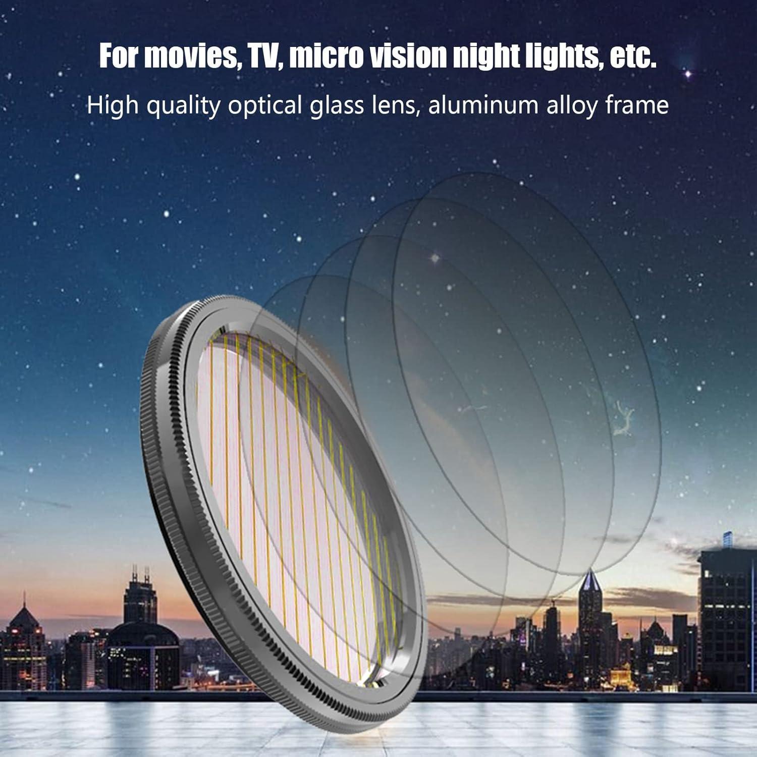 Filtro de lente Gold Streak 43mm para efectos especiales